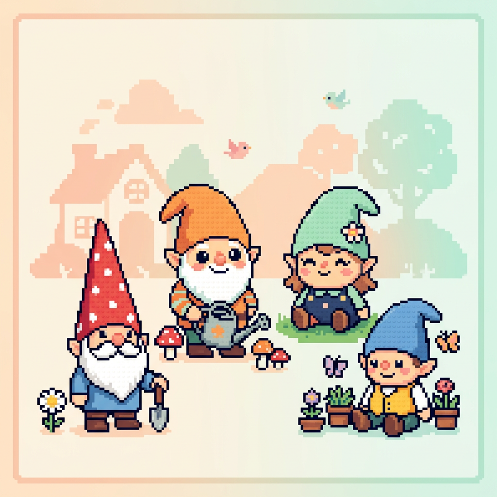 Gnome Perler Bead Patterns: Whimsical Garden Crafts