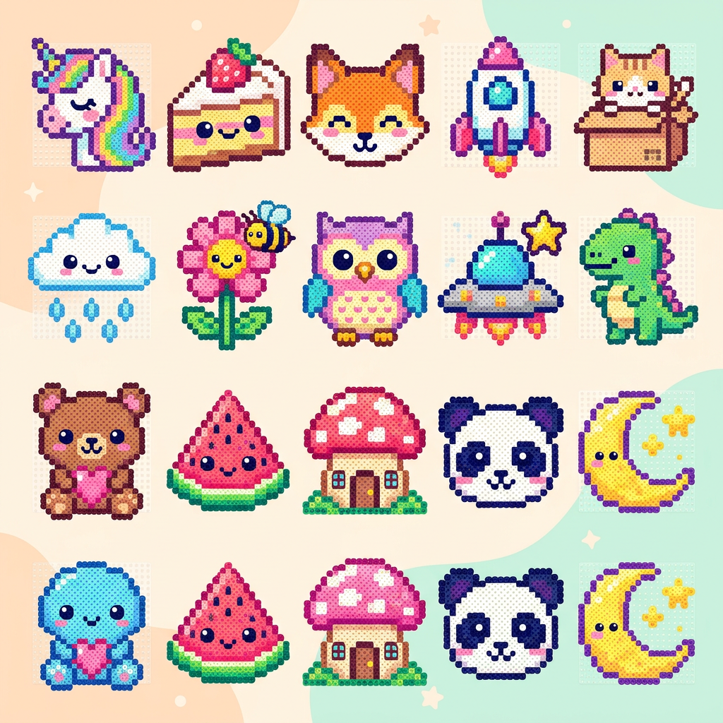 15 Large Perler Bead Patterns for Impressive Projects