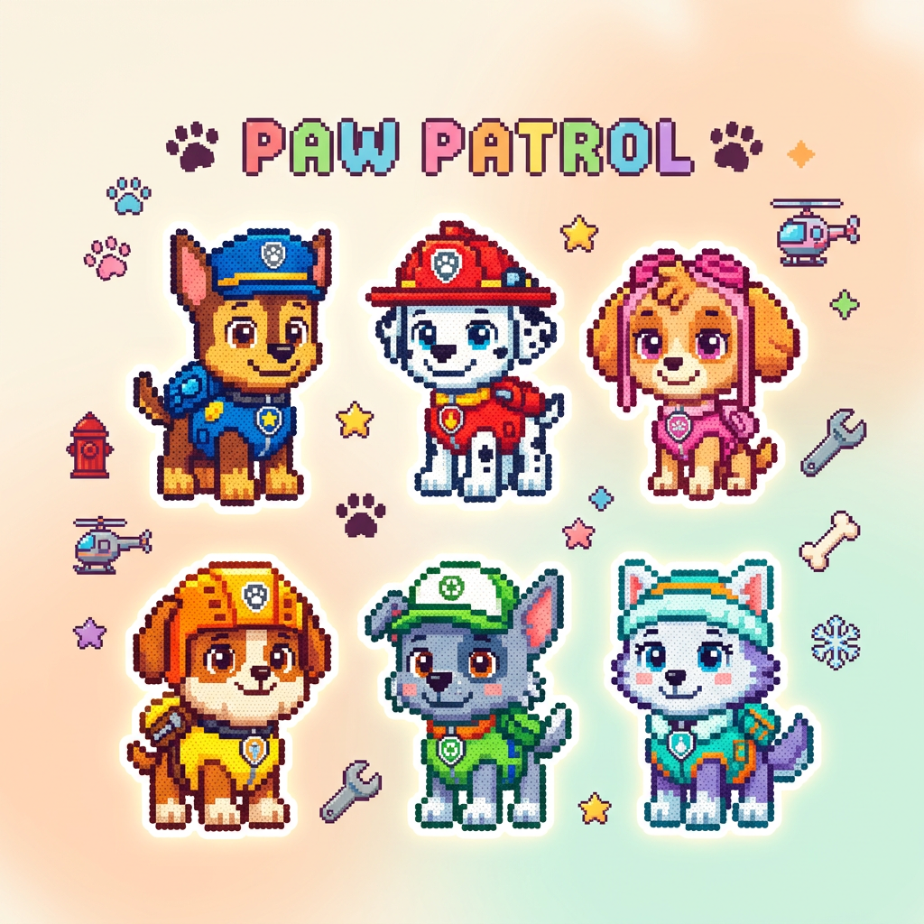 Paw Patrol Perler Bead Patterns: Ready for Rescue Crafts!