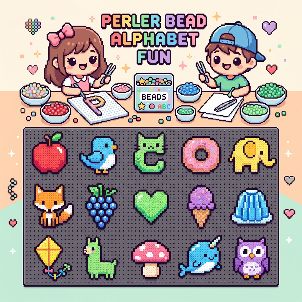 Fun with Letters: 15 Perler Bead Alphabet Patterns
