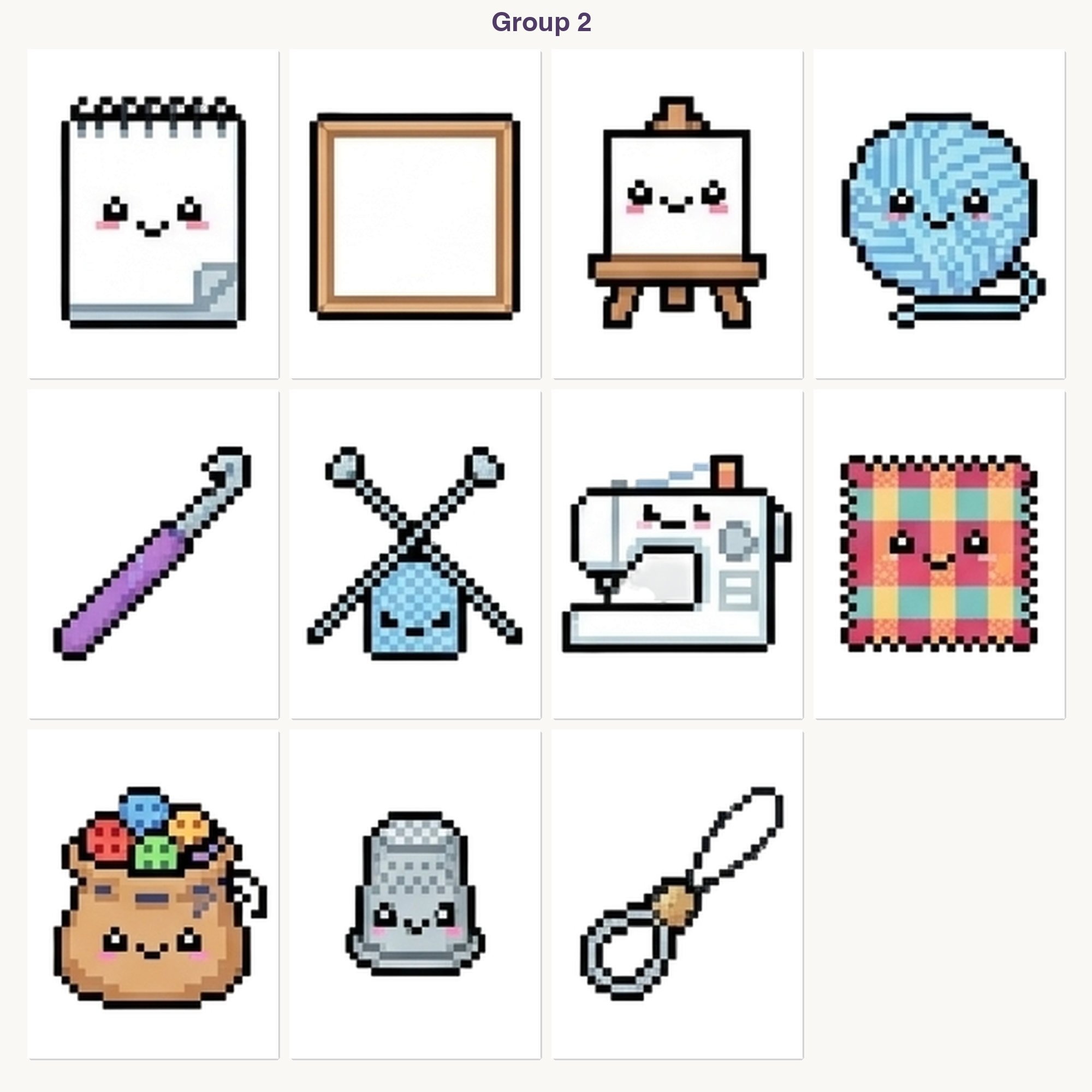 Art Supplies Studio Perler Bead Patterns Bundle, 48 Designs (PDF Digital Download)