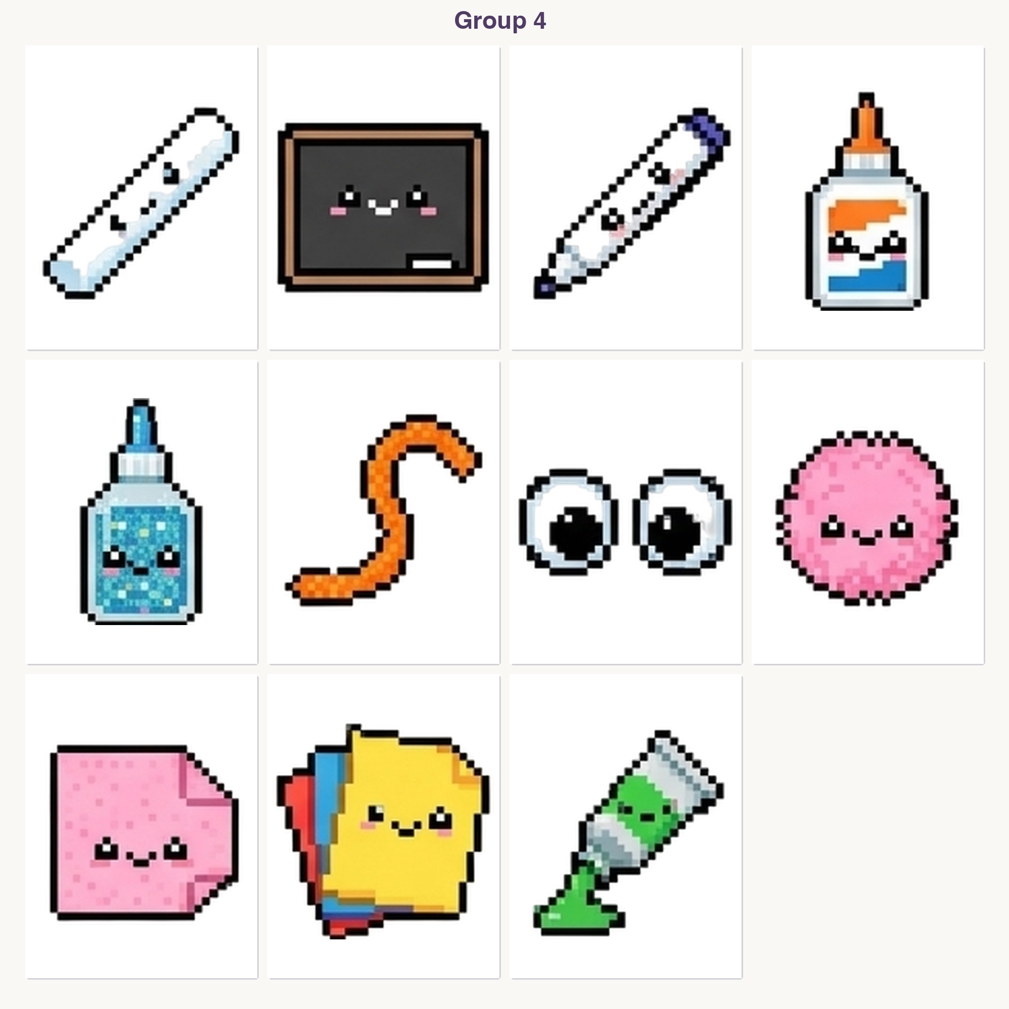 Art Supplies Studio Perler Bead Patterns Bundle, 48 Designs (PDF Digital Download)