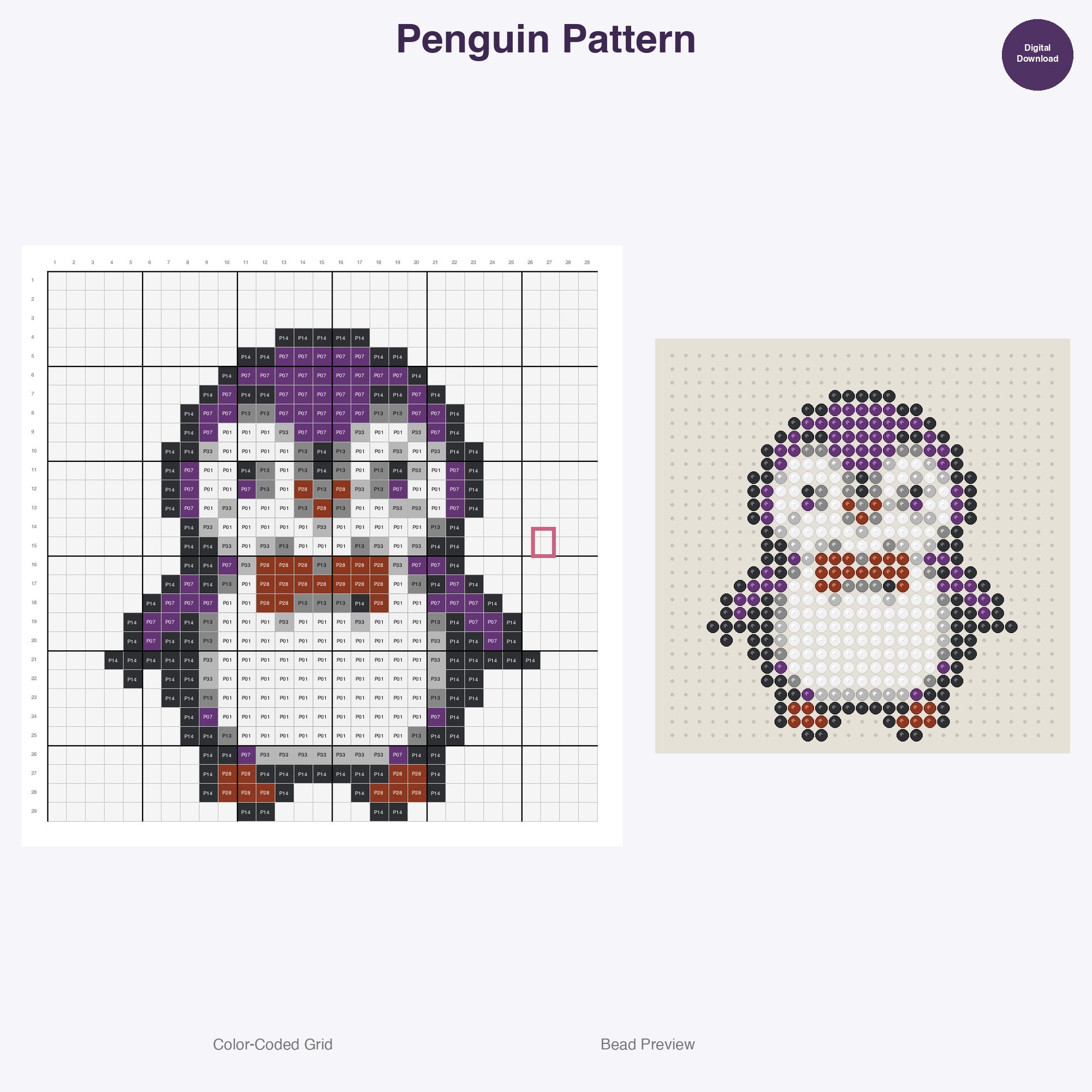 Ocean Animals Perler Bead Patterns | 12 Fuse Bead Templates Whale Octopus | Hama Bead Digital Download