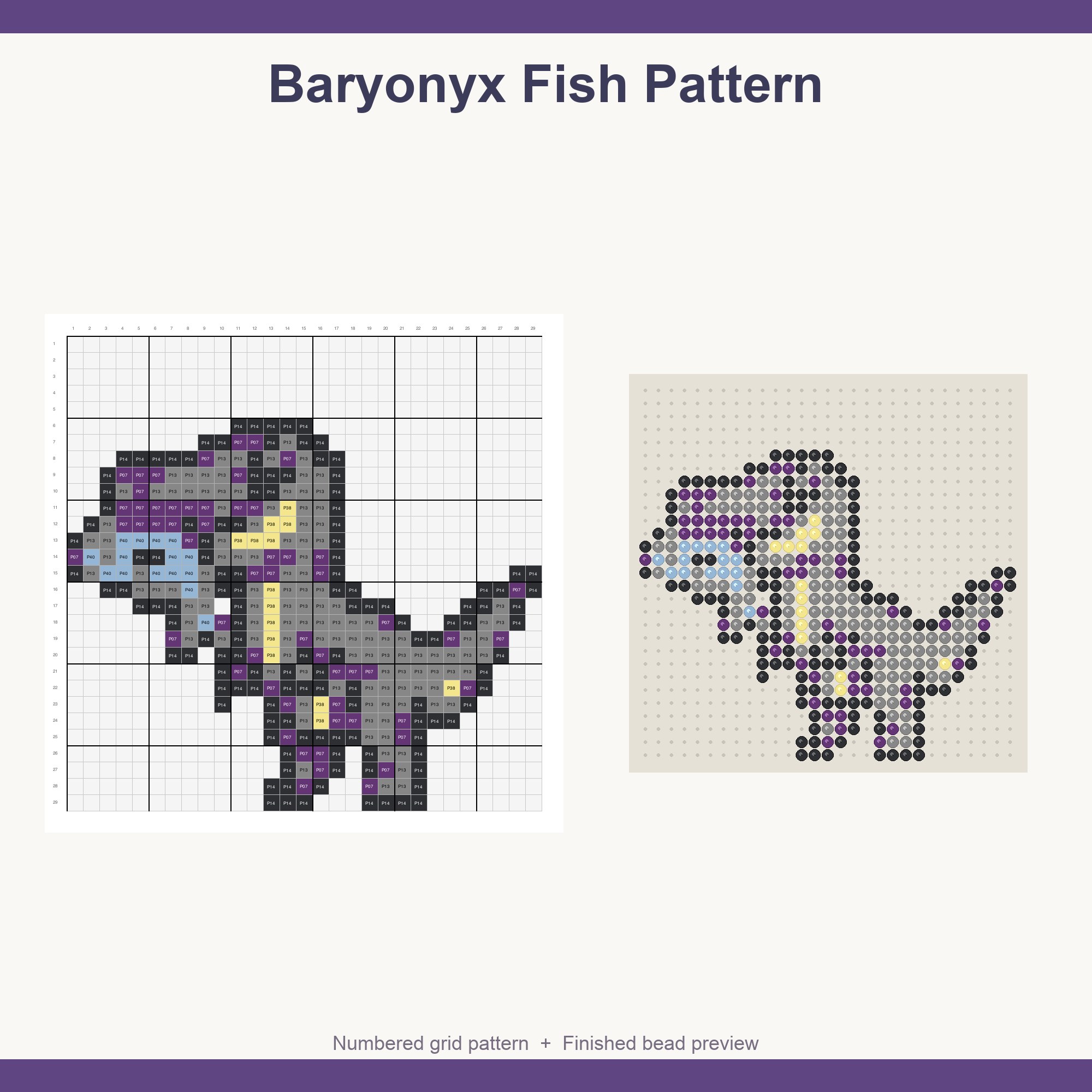 Dinosaur Perler Bead Patterns Bundle, 48 Designs (PDF Digital Download)