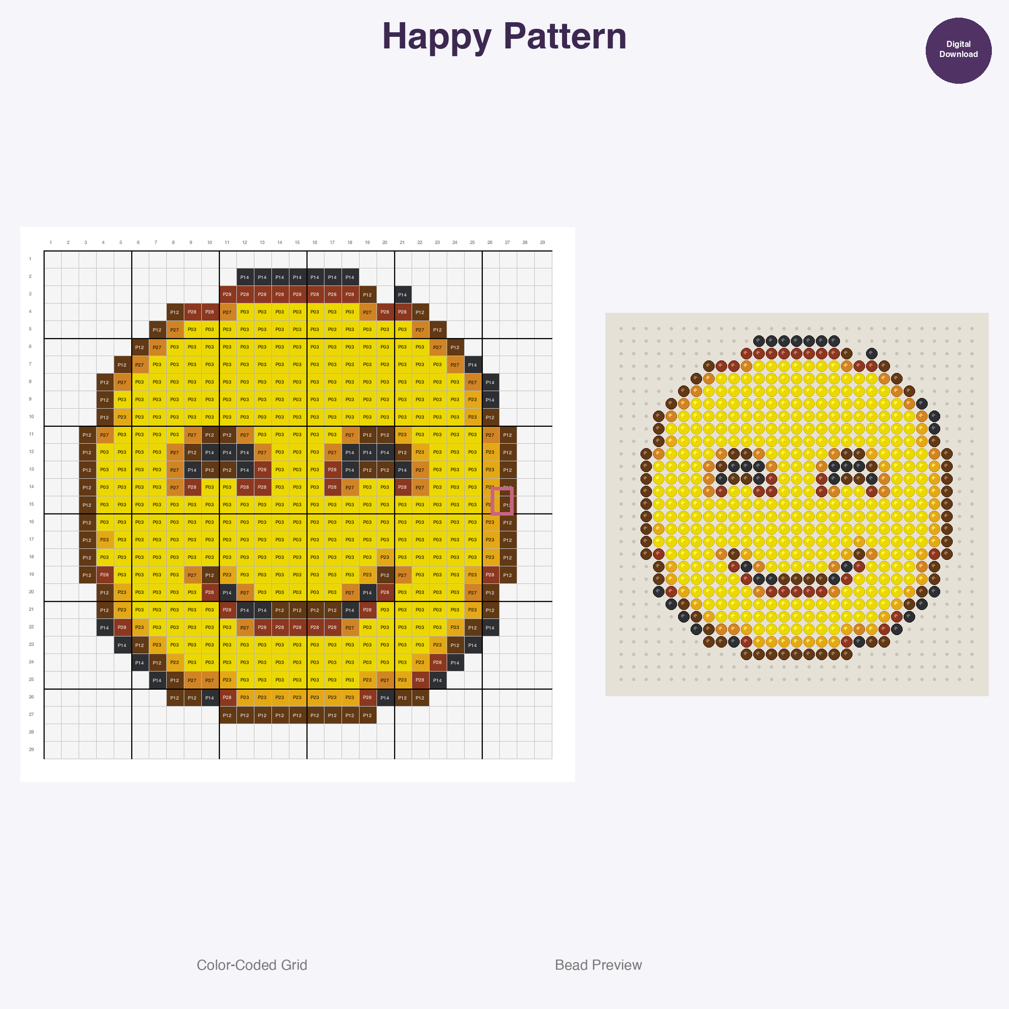 Emoji Perler Bead Patterns Bundle, 48 Designs (PDF Digital Download)