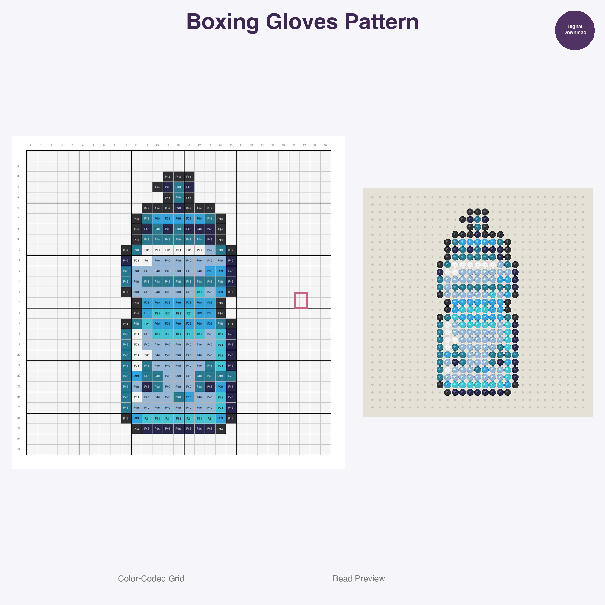 Fitness Equipment Patterns Perler Bead Patterns Bundle, 48 Designs (PDF Digital Download)