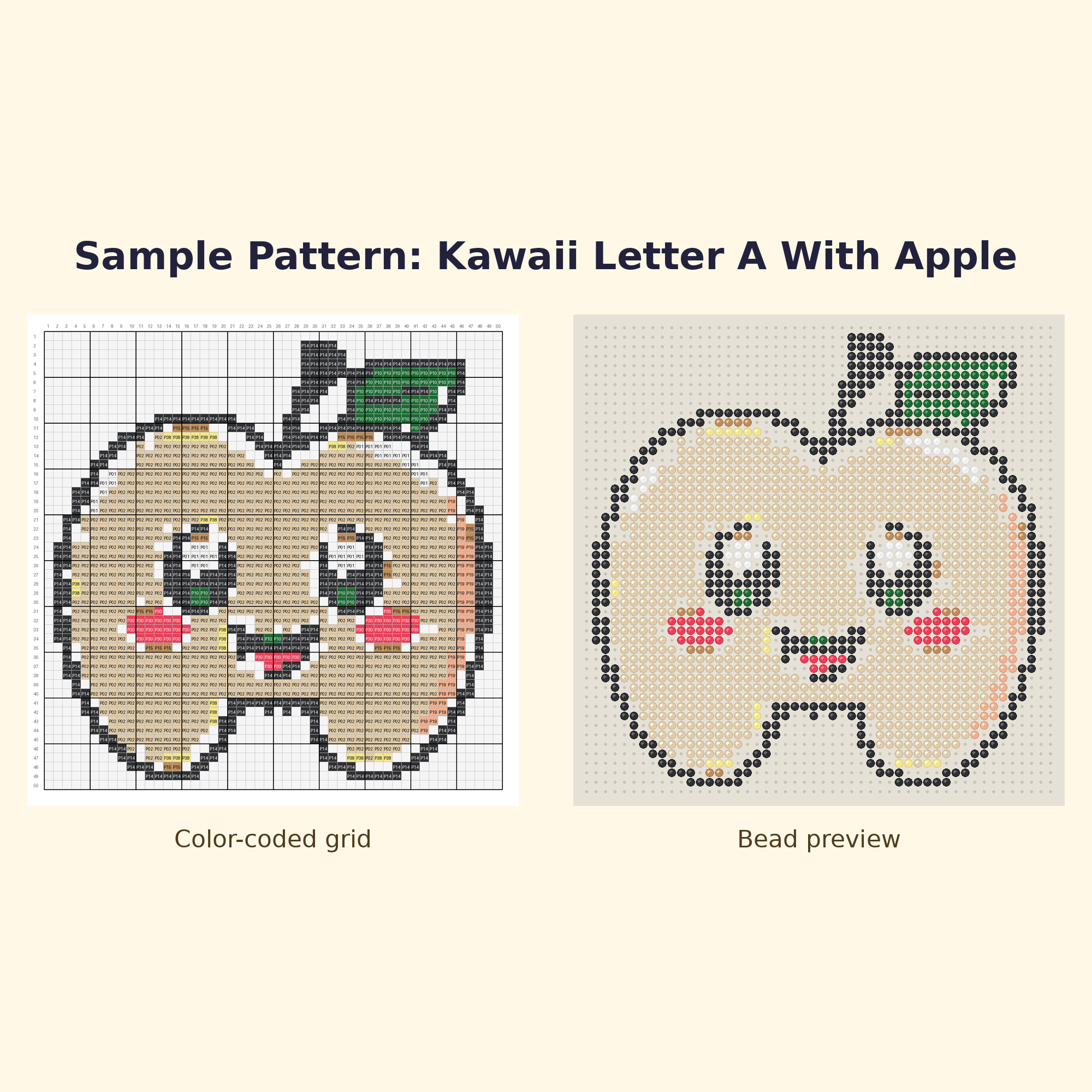 Free Alphabet Starter Perler Bead Pattern Bundle | 12 Designs | Hama Bead Compatible | PDF Digital Download