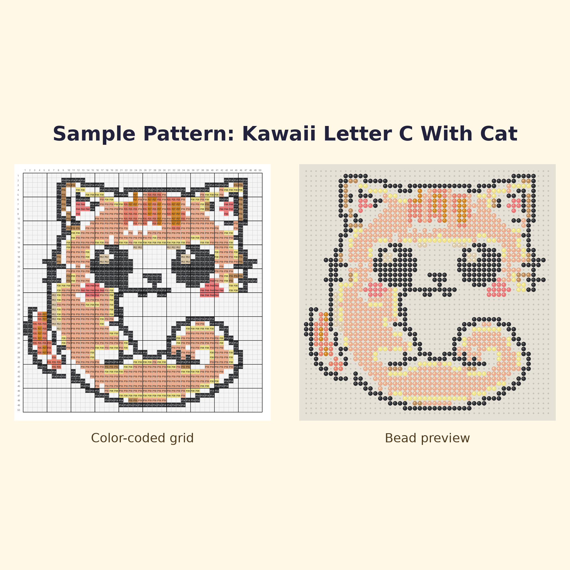 Free Alphabet Starter Perler Bead Pattern Bundle | 12 Designs | Hama Bead Compatible | PDF Digital Download