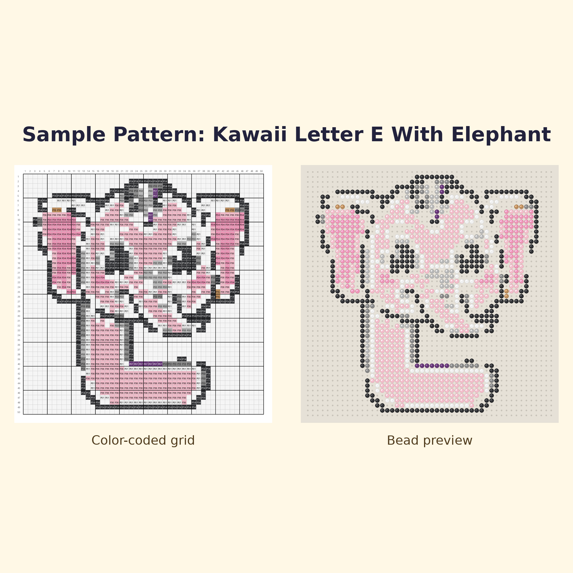 Free Alphabet Starter Perler Bead Pattern Bundle | 12 Designs | Hama Bead Compatible | PDF Digital Download