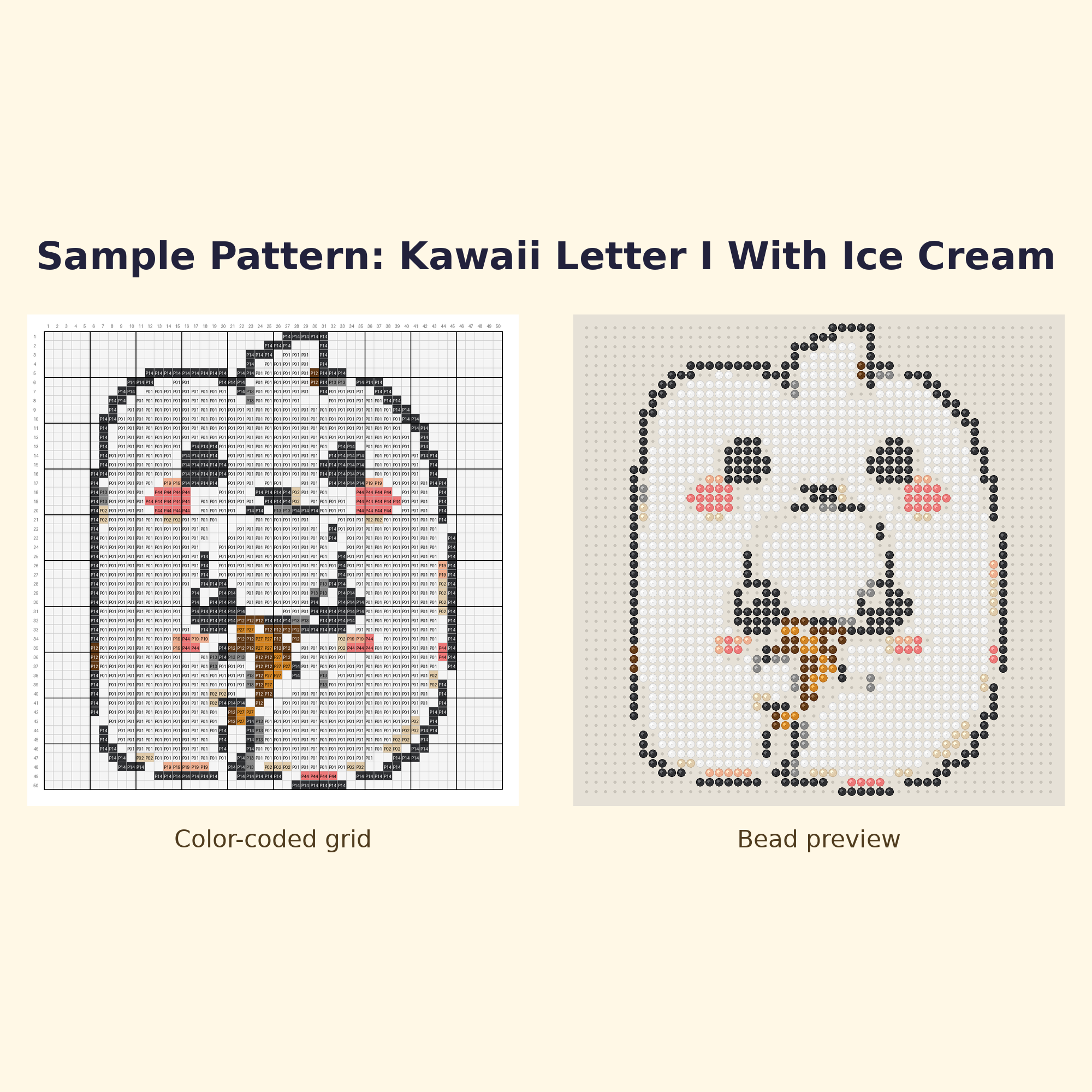 Free Alphabet Starter Perler Bead Pattern Bundle | 12 Designs | Hama Bead Compatible | PDF Digital Download
