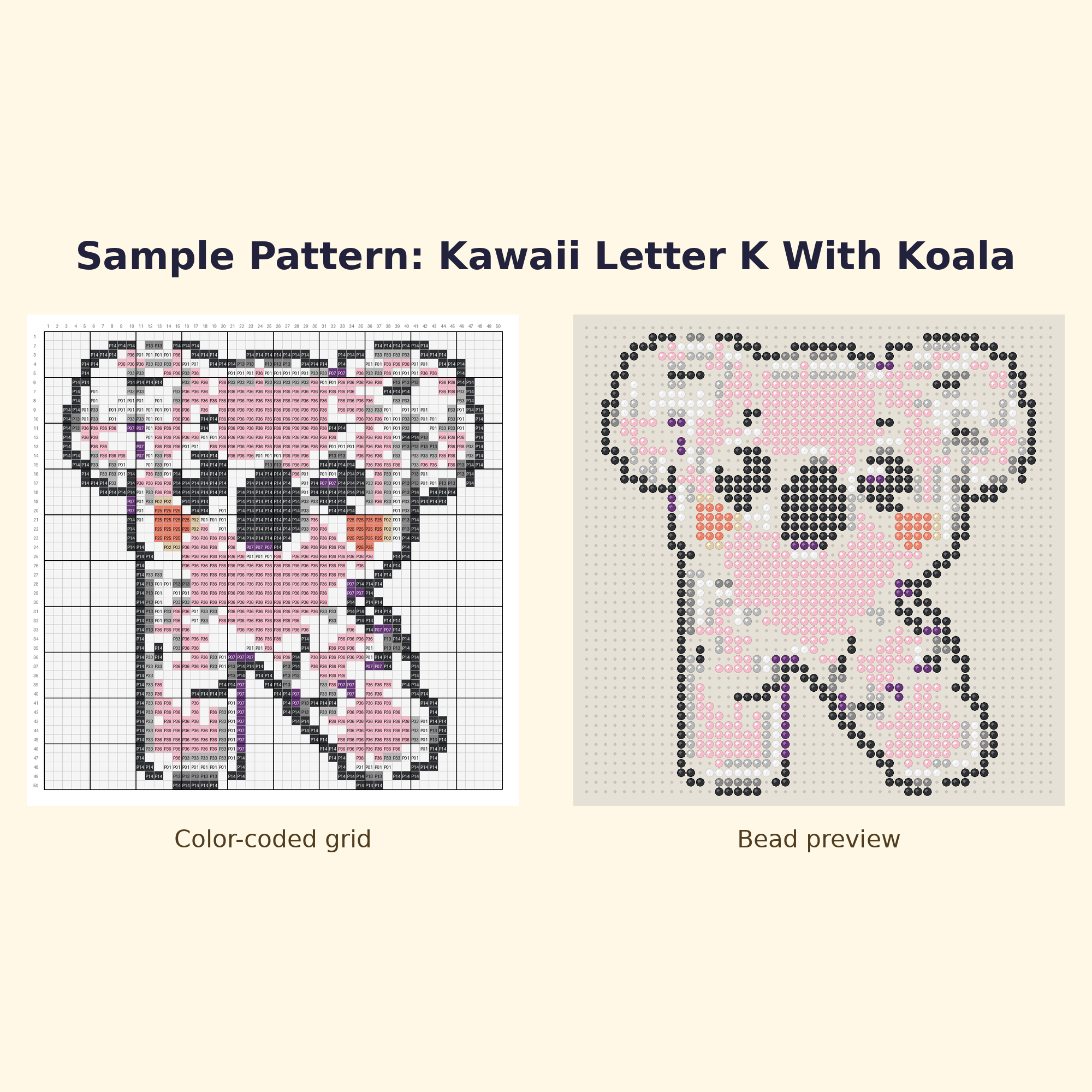 Free Alphabet Starter Perler Bead Pattern Bundle | 12 Designs | Hama Bead Compatible | PDF Digital Download