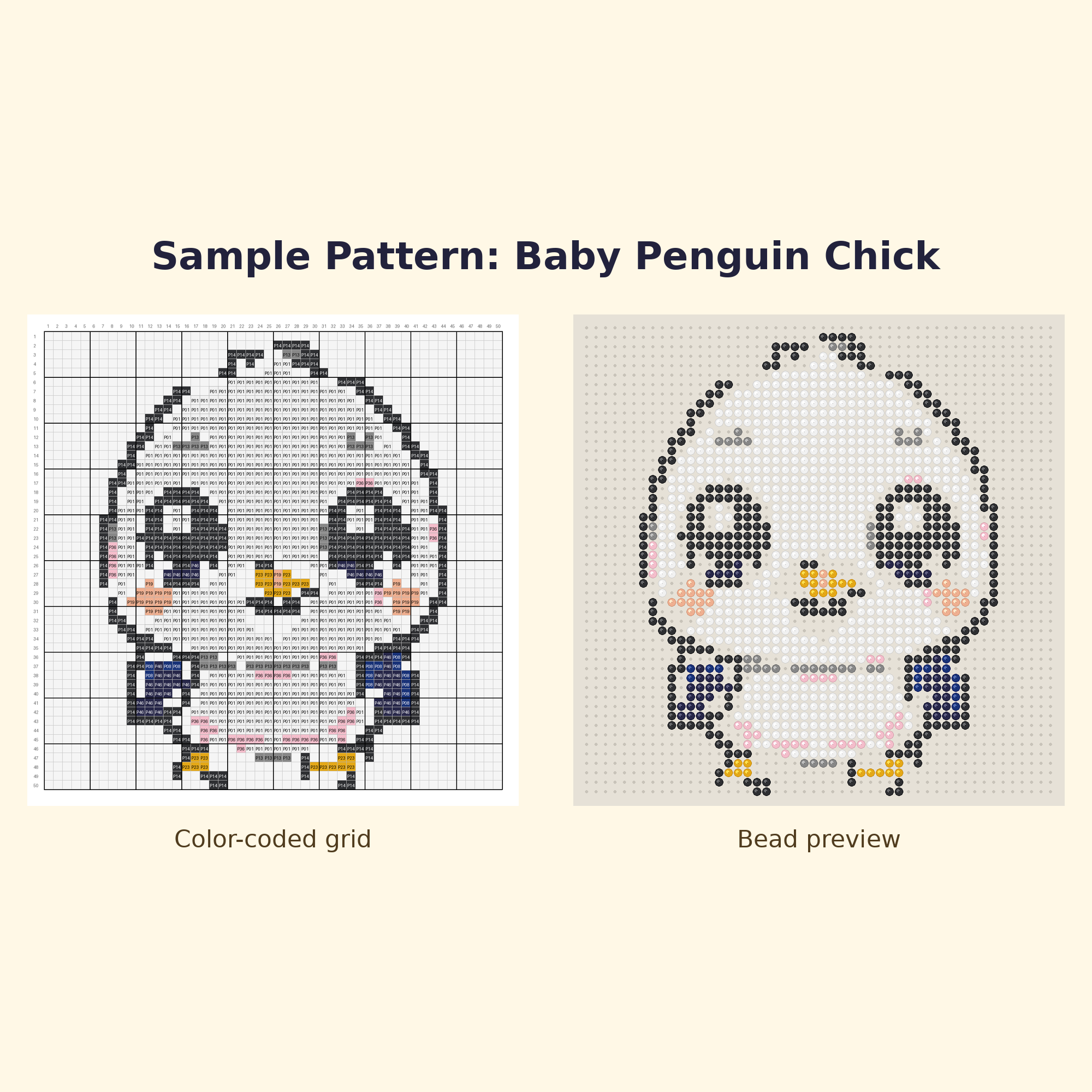 Free Baby Animals Mini Perler Bead Pattern Bundle | 12 Designs | Hama Bead Compatible | PDF Digital Download