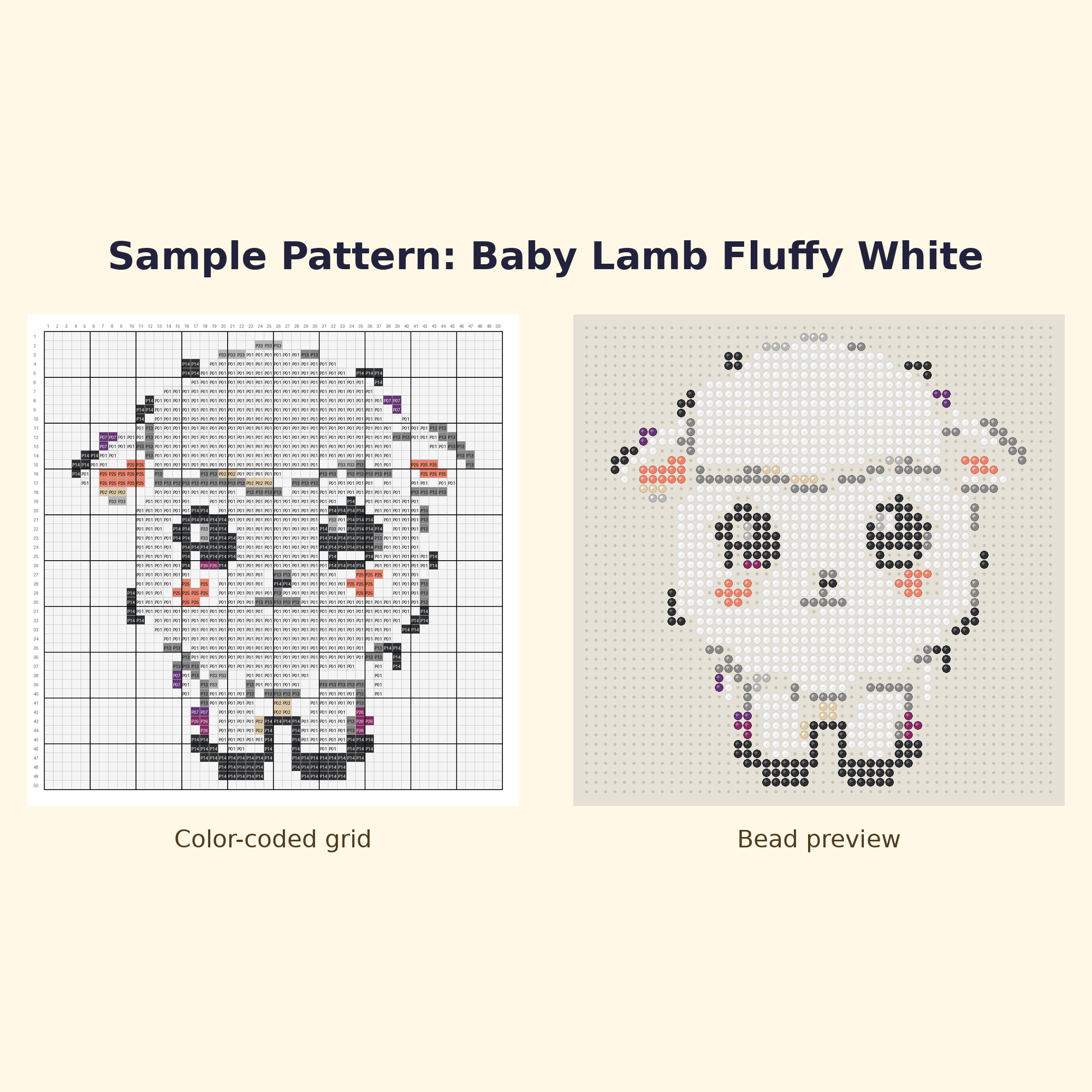 Free Baby Animals Mini Perler Bead Pattern Bundle | 12 Designs | Hama Bead Compatible | PDF Digital Download