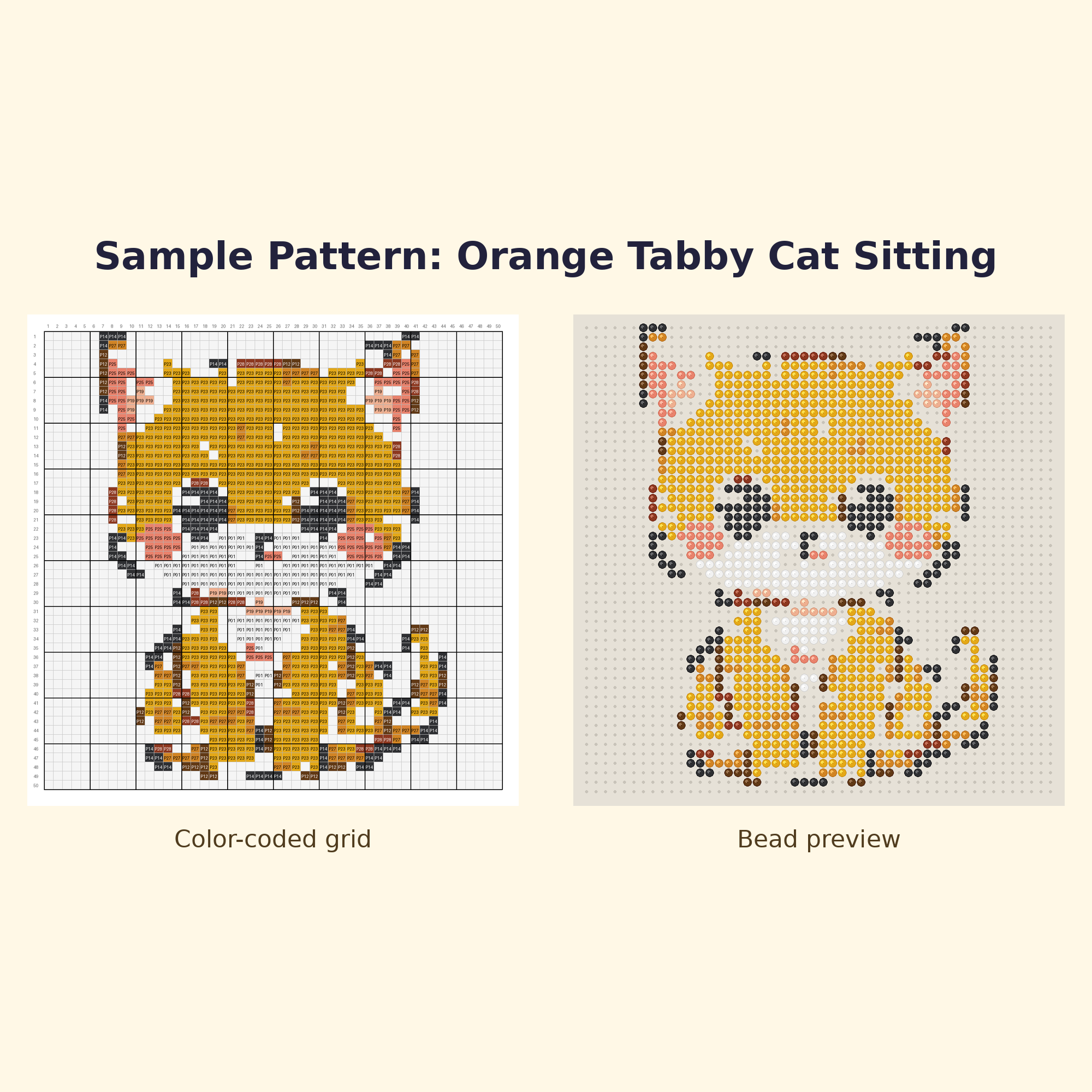 Free Cute Cat Starter Perler Bead Pattern Bundle | 12 Designs | Hama Bead Compatible | PDF Digital Download