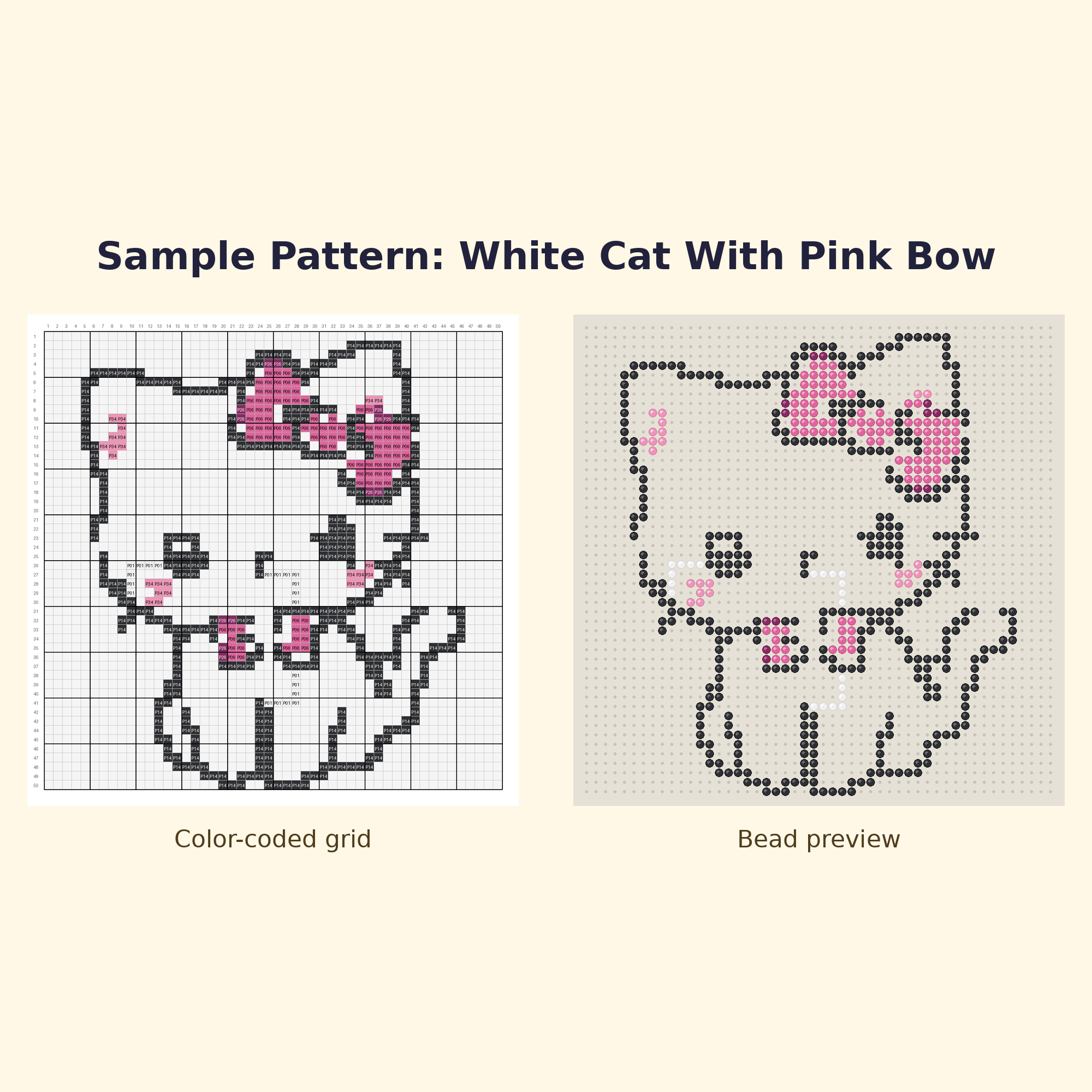 Free Cute Cat Starter Perler Bead Pattern Bundle | 12 Designs | Hama Bead Compatible | PDF Digital Download