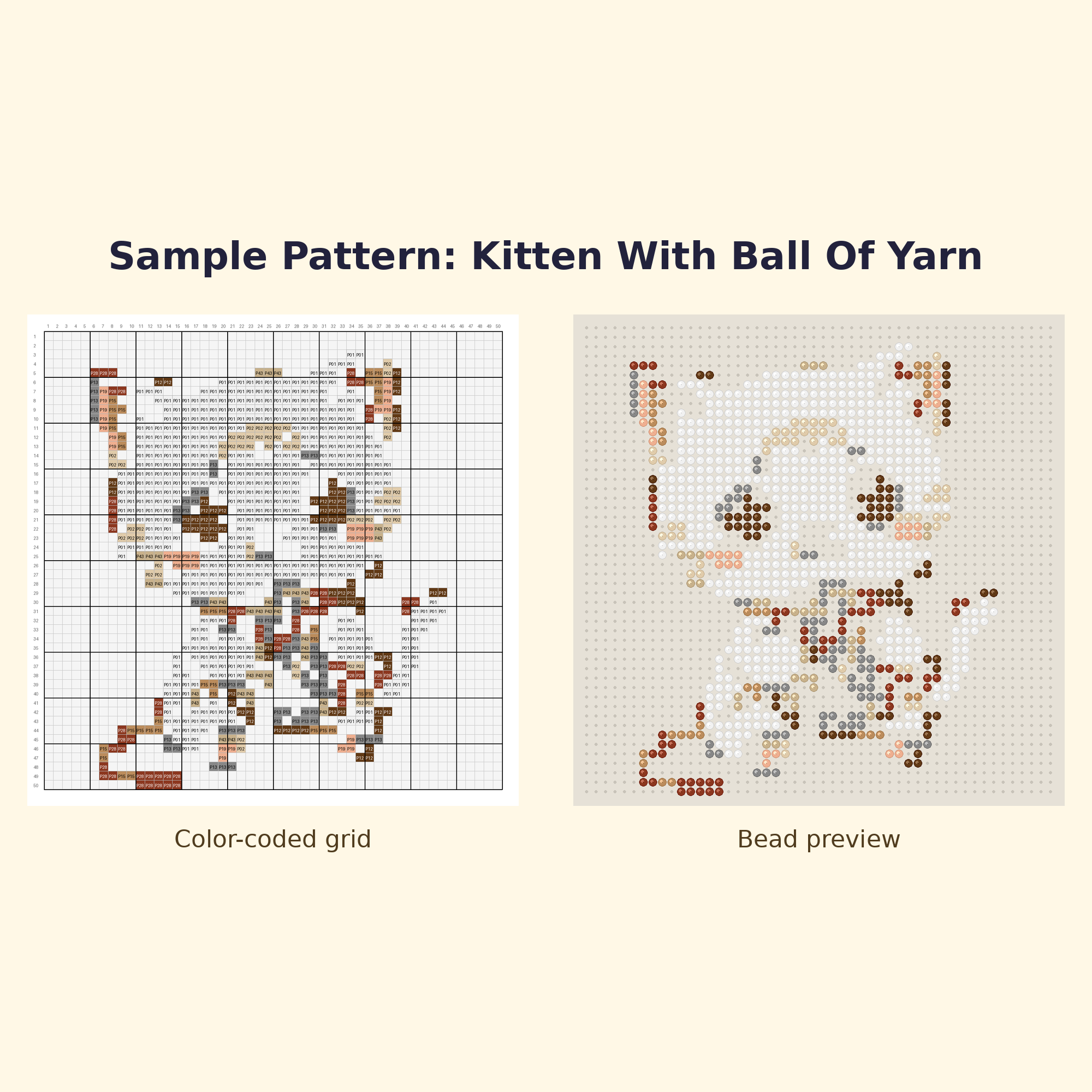 Free Cute Cat Starter Perler Bead Pattern Bundle | 12 Designs | Hama Bead Compatible | PDF Digital Download