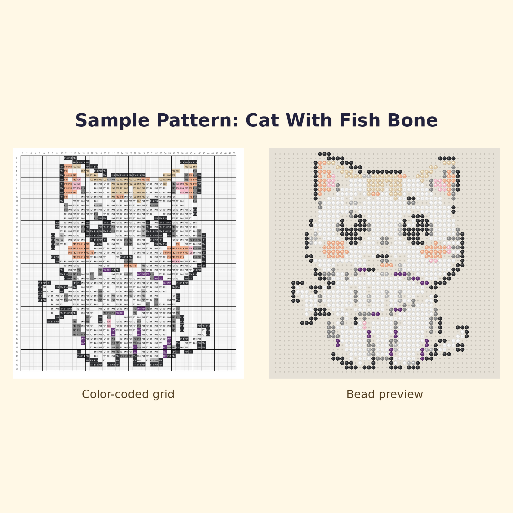 Free Cute Cat Starter Perler Bead Pattern Bundle | 12 Designs | Hama Bead Compatible | PDF Digital Download