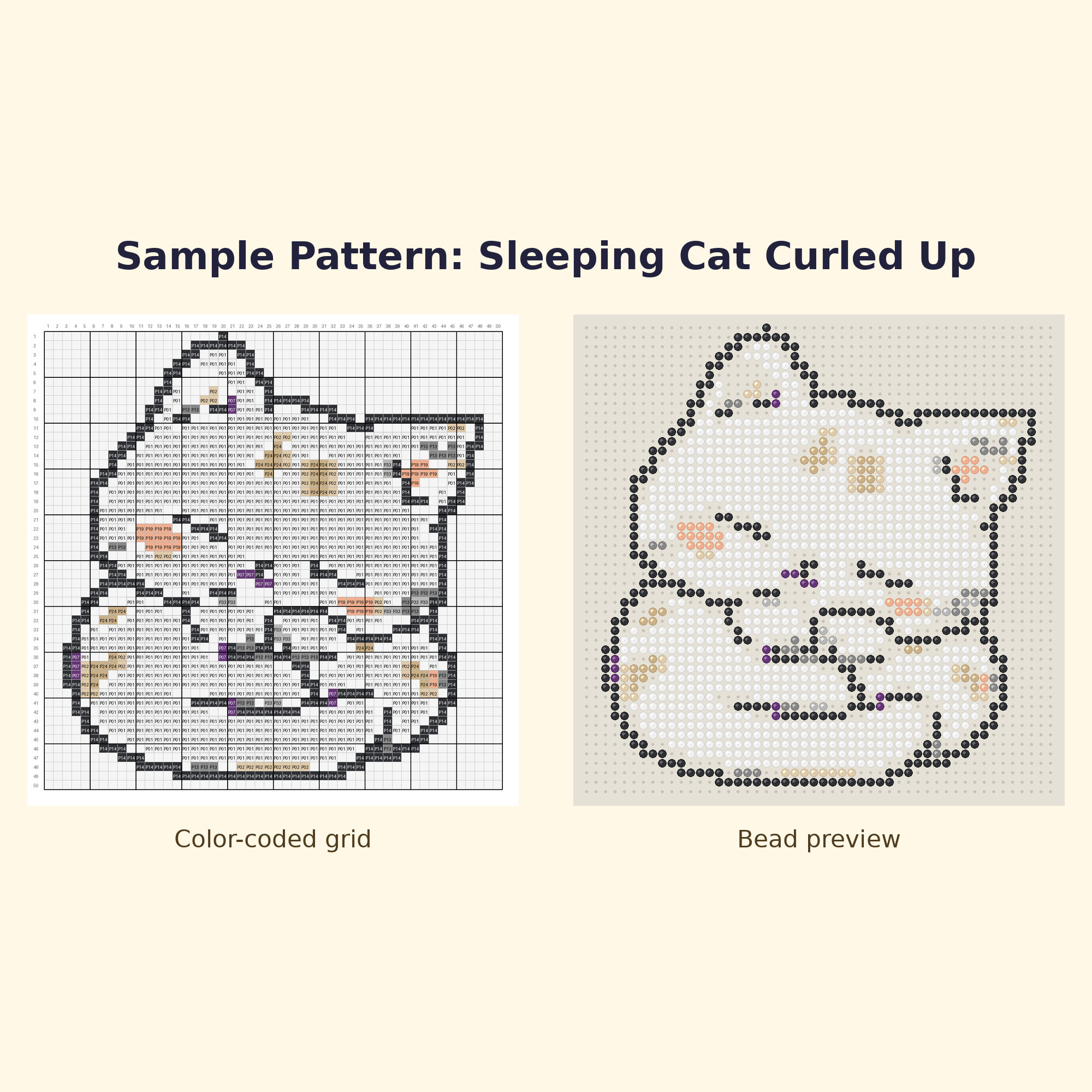 Free Cute Cat Starter Perler Bead Pattern Bundle | 12 Designs | Hama Bead Compatible | PDF Digital Download