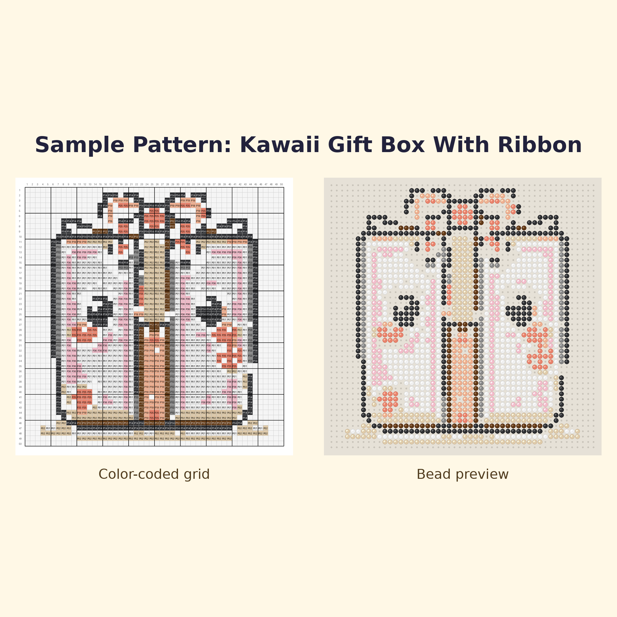 Free Christmas Mini Perler Bead Pattern Bundle | 12 Designs | Hama Bead Compatible | PDF Digital Download