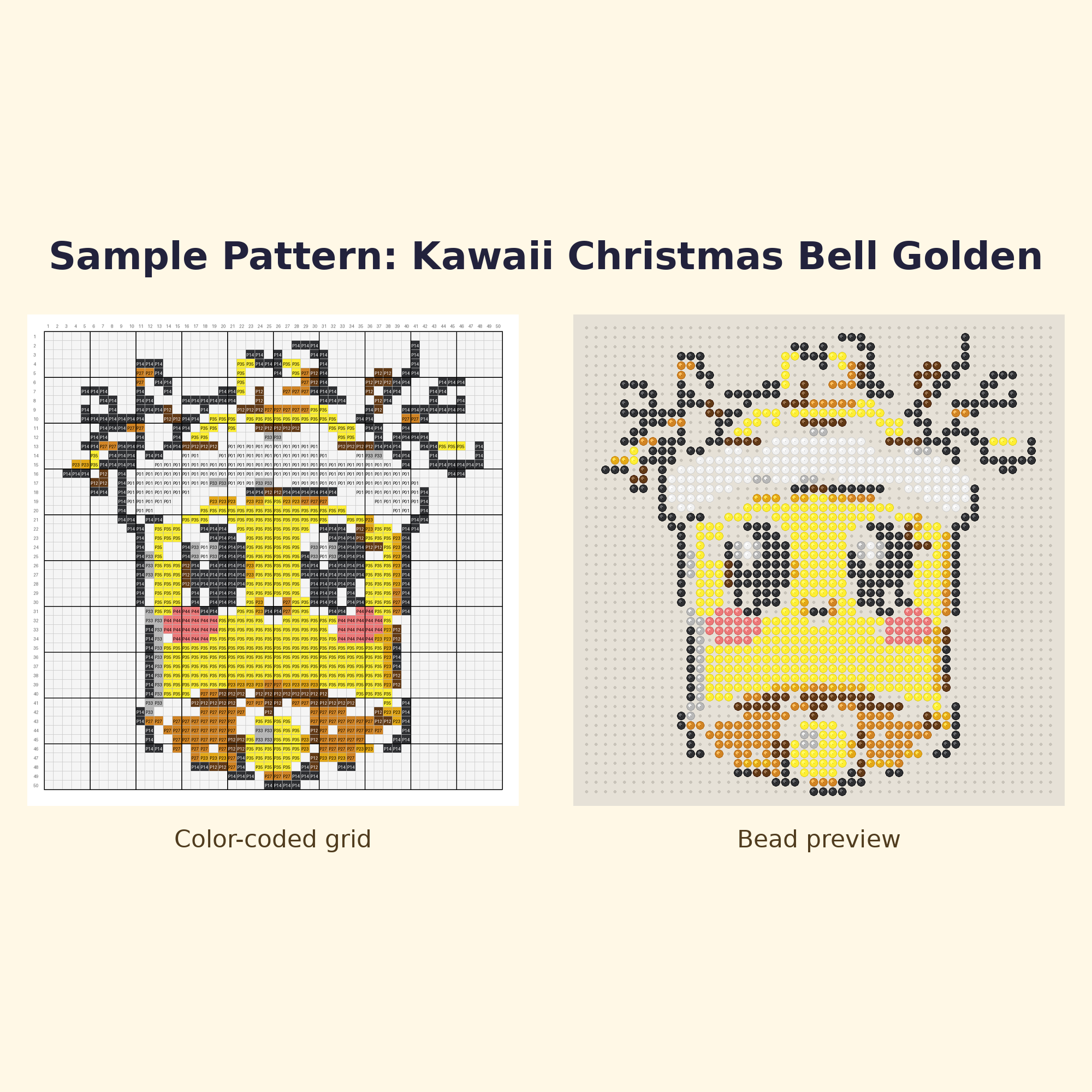 Free Christmas Mini Perler Bead Pattern Bundle | 12 Designs | Hama Bead Compatible | PDF Digital Download
