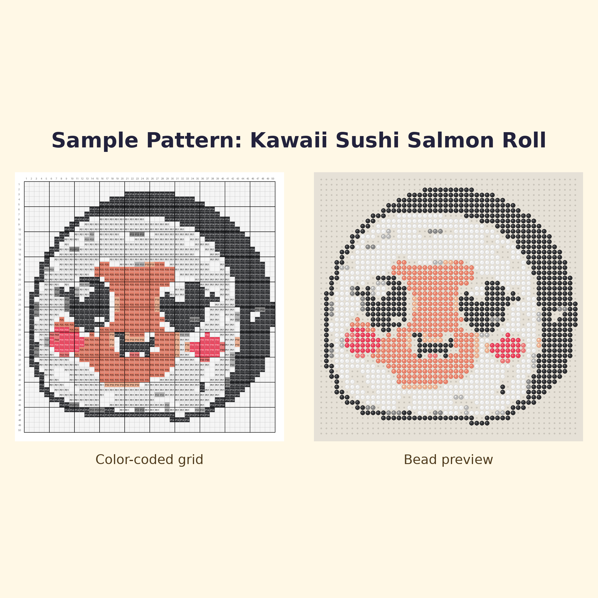 Free Kawaii Food Sampler Perler Bead Pattern Bundle | 12 Designs | Hama Bead Compatible | PDF Digital Download