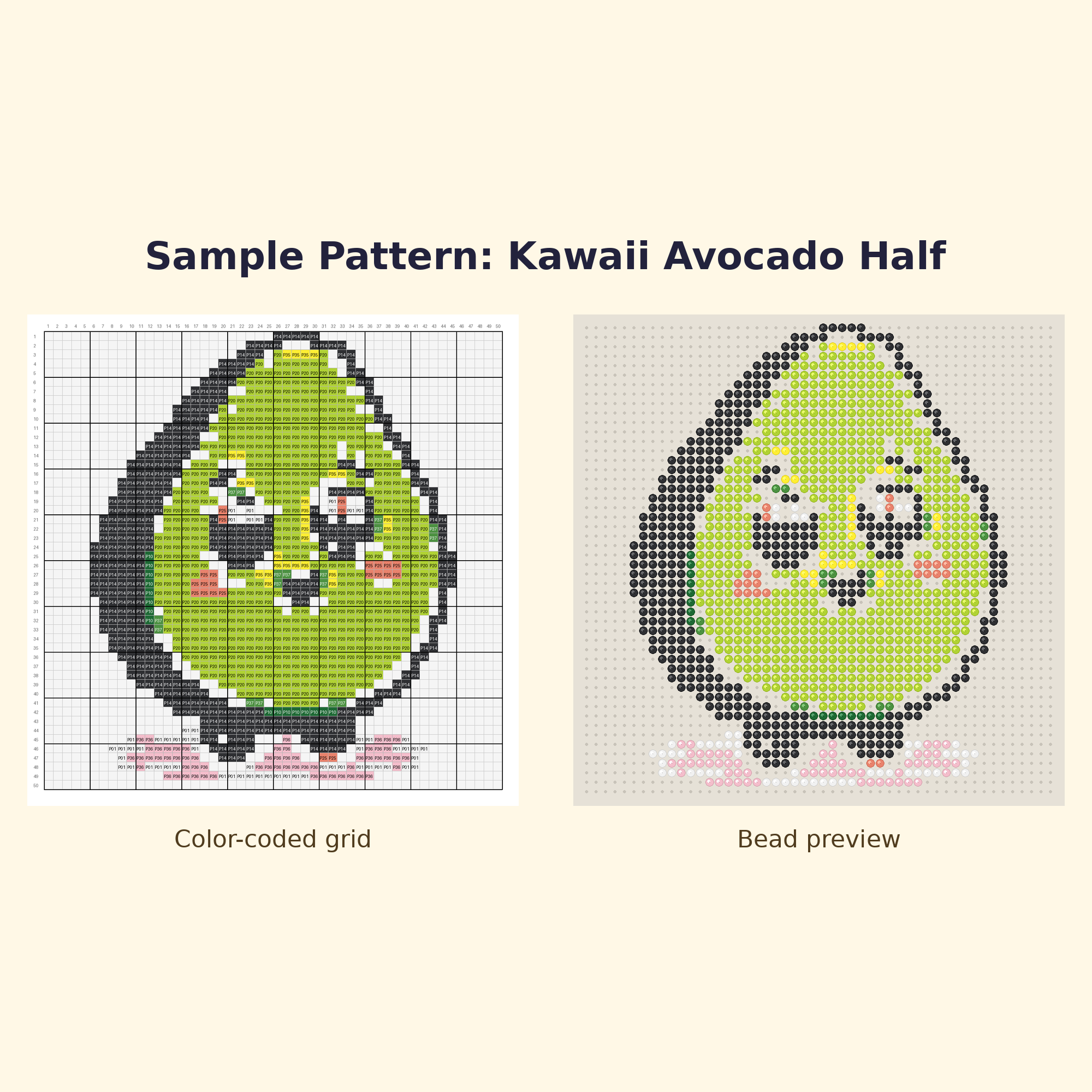 Free Kawaii Food Sampler Perler Bead Pattern Bundle | 12 Designs | Hama Bead Compatible | PDF Digital Download