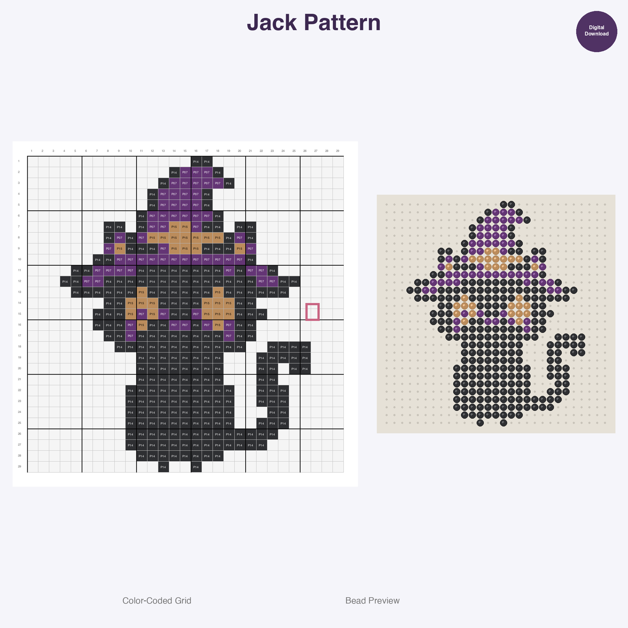 Halloween Perler Bead Patterns Bundle, 12 Designs (PDF Digital Download)