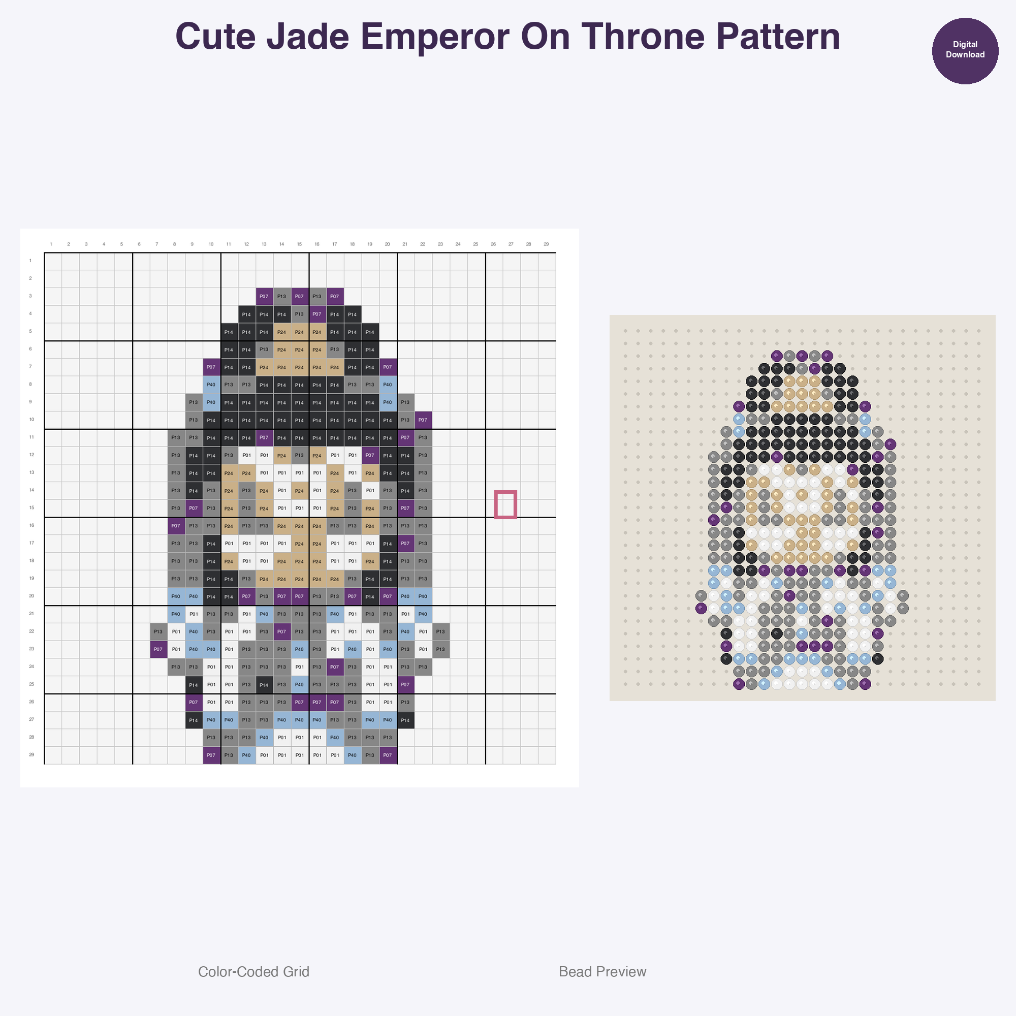 Gods & Celestials Perler Bead Patterns Bundle, 12 Designs (PDF Digital Download)