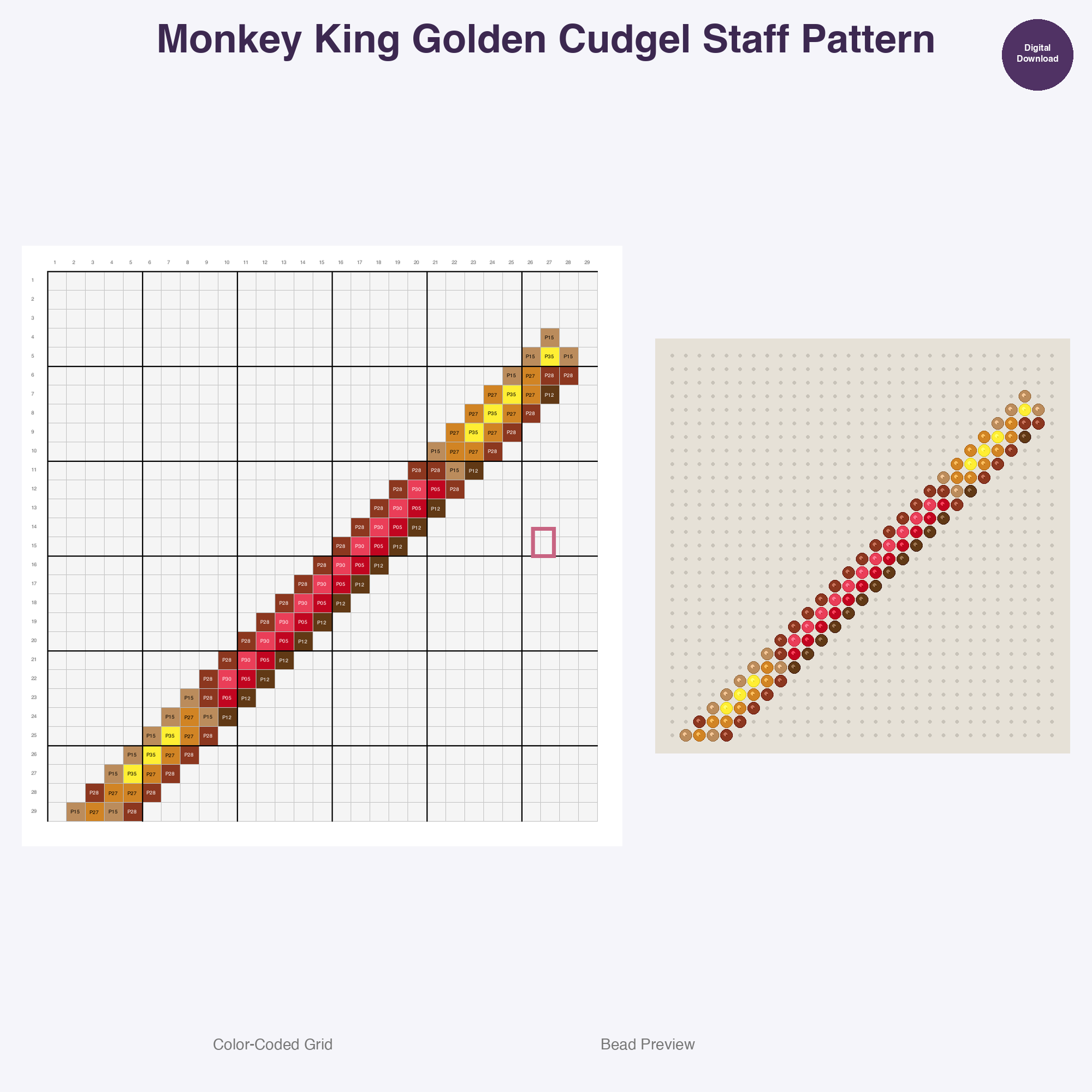 Legendary Items Perler Bead Patterns Bundle, 14 Designs (PDF Digital Download)