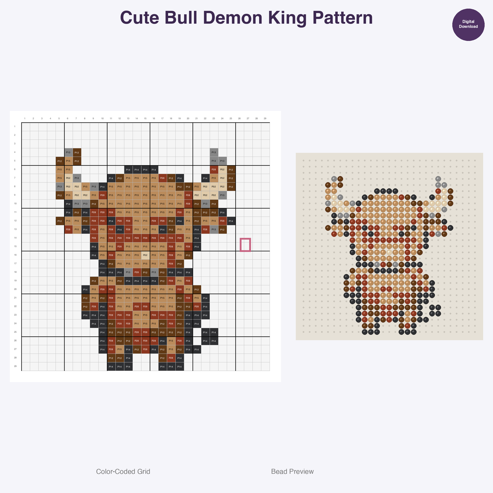 Villains & Demons Perler Bead Patterns Bundle, 11 Designs (PDF Digital Download)