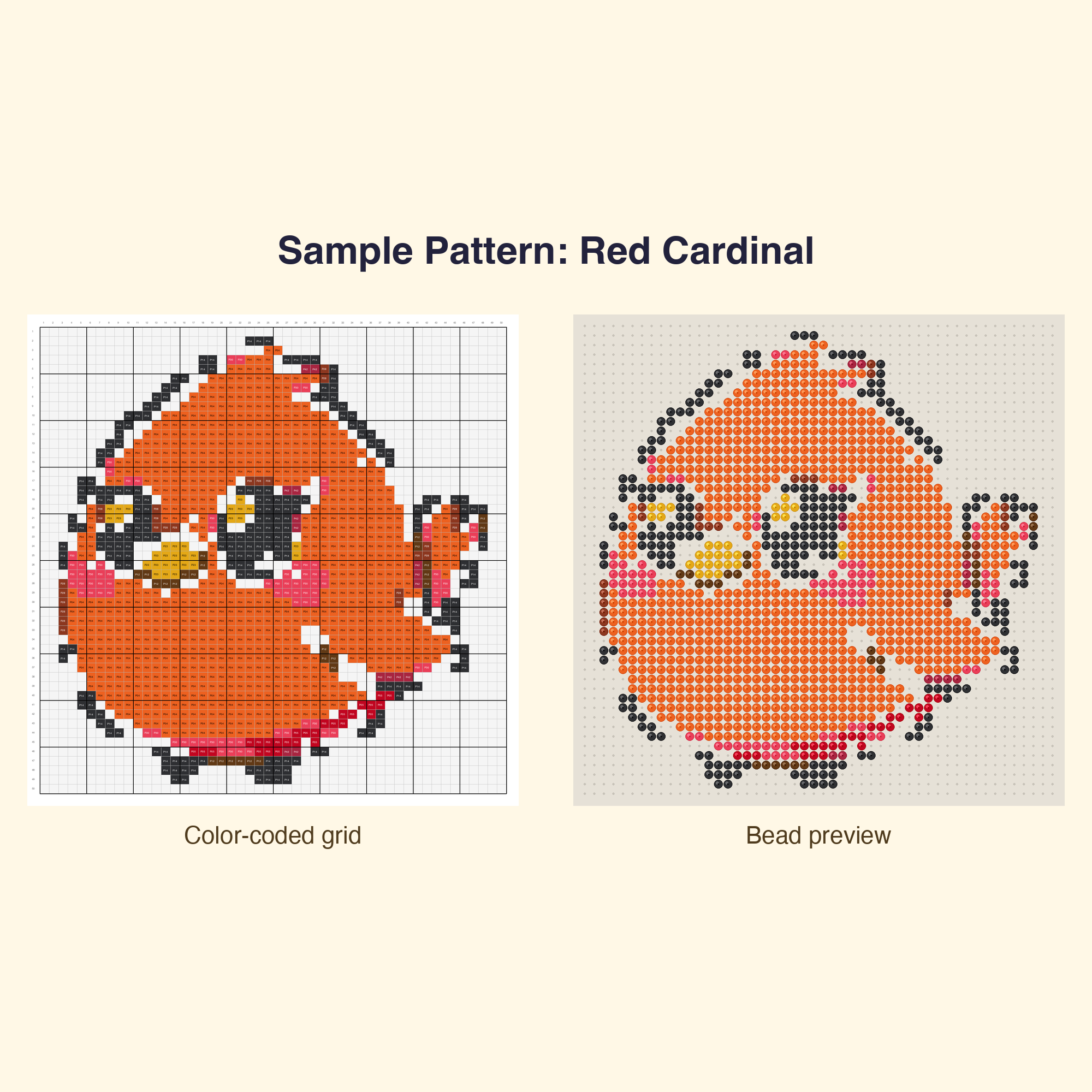 Cute Feathered Friends Perler Bead Pattern Bundle | 48 Designs | Hama Bead Compatible | PDF Digital Download
