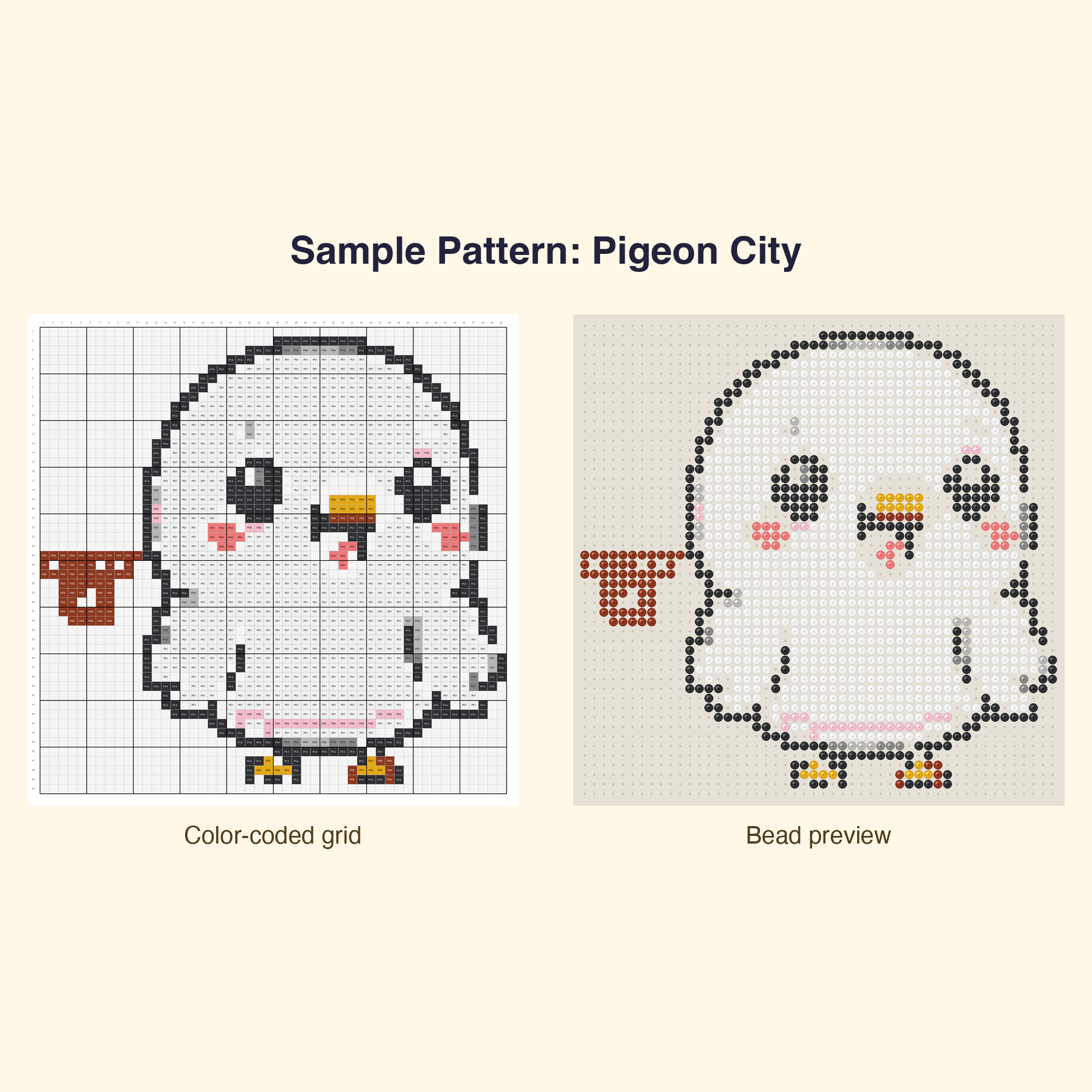 Cute Feathered Friends Perler Bead Pattern Bundle | 48 Designs | Hama Bead Compatible | PDF Digital Download