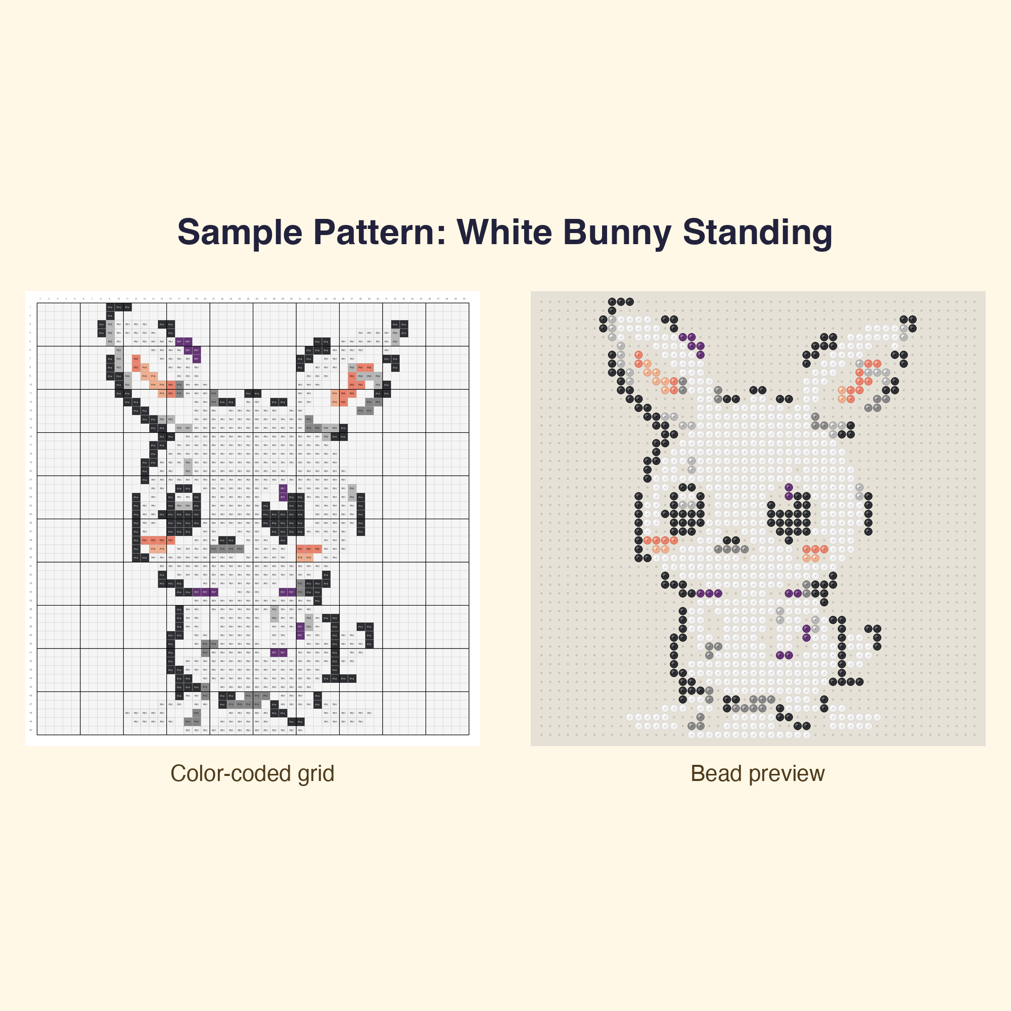 Cute Bunny Pals Perler Bead Pattern Bundle | 24 Designs | Hama Bead Compatible | PDF Digital Download
