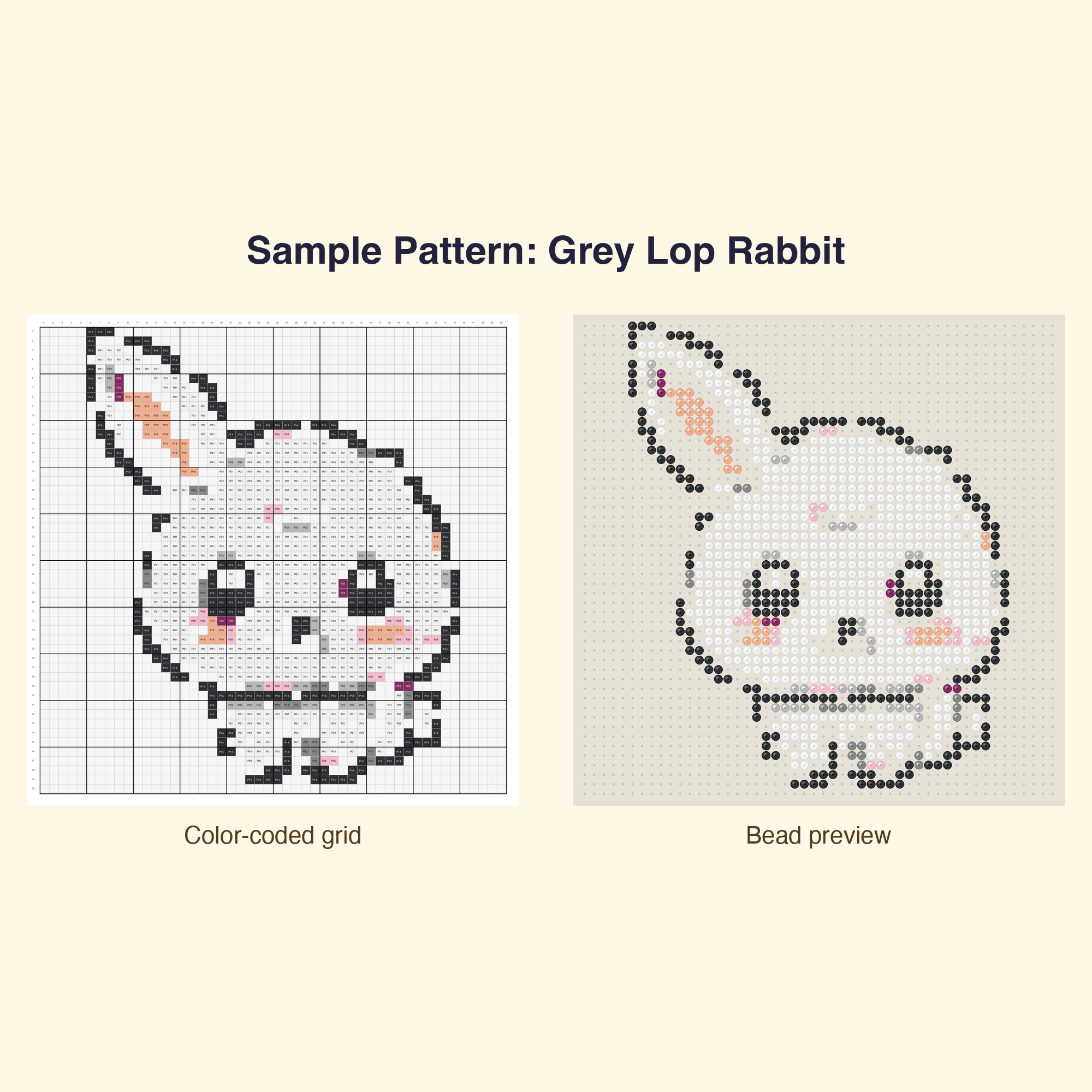 Cute Bunny Pals Perler Bead Pattern Bundle | 24 Designs | Hama Bead Compatible | PDF Digital Download