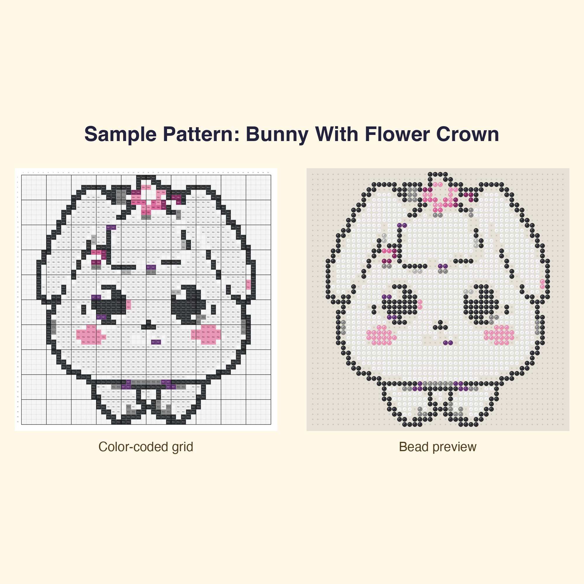 Cute Bunny Pals Perler Bead Pattern Bundle | 24 Designs | Hama Bead Compatible | PDF Digital Download
