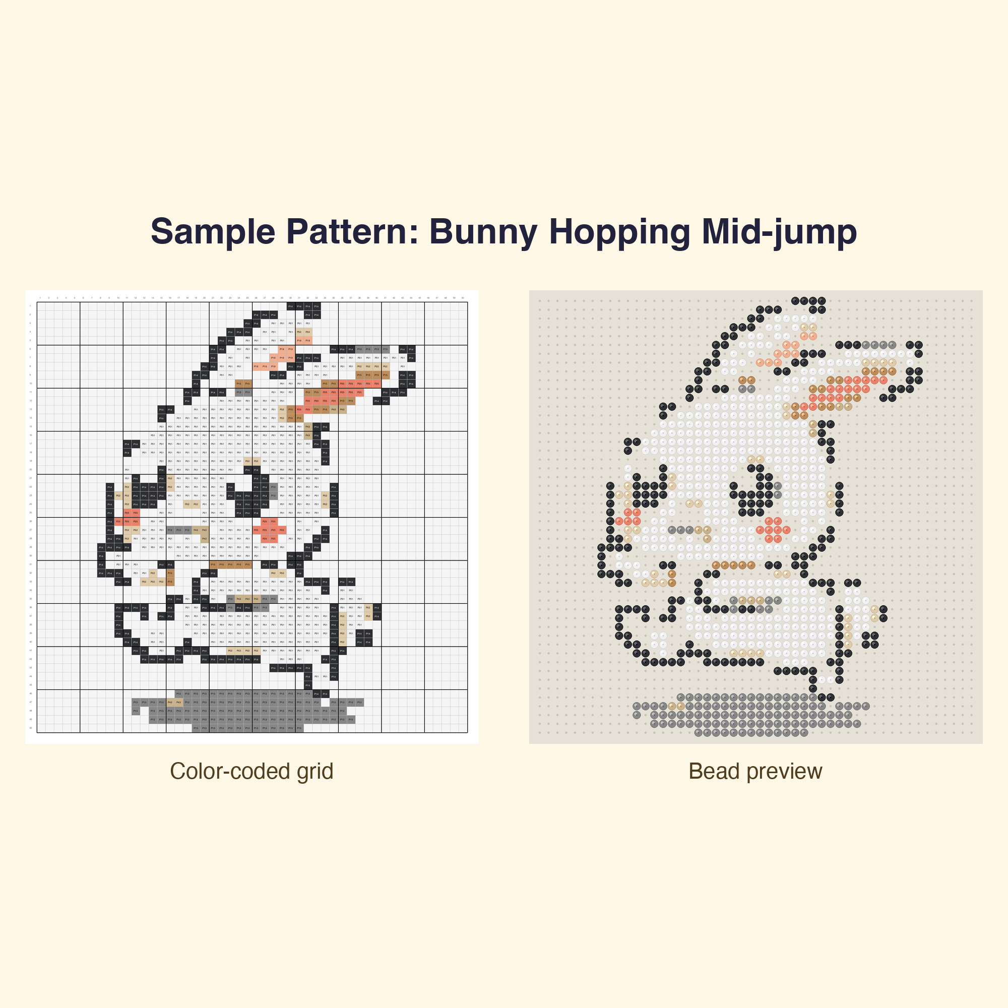 Cute Bunny Pals Perler Bead Pattern Bundle | 24 Designs | Hama Bead Compatible | PDF Digital Download