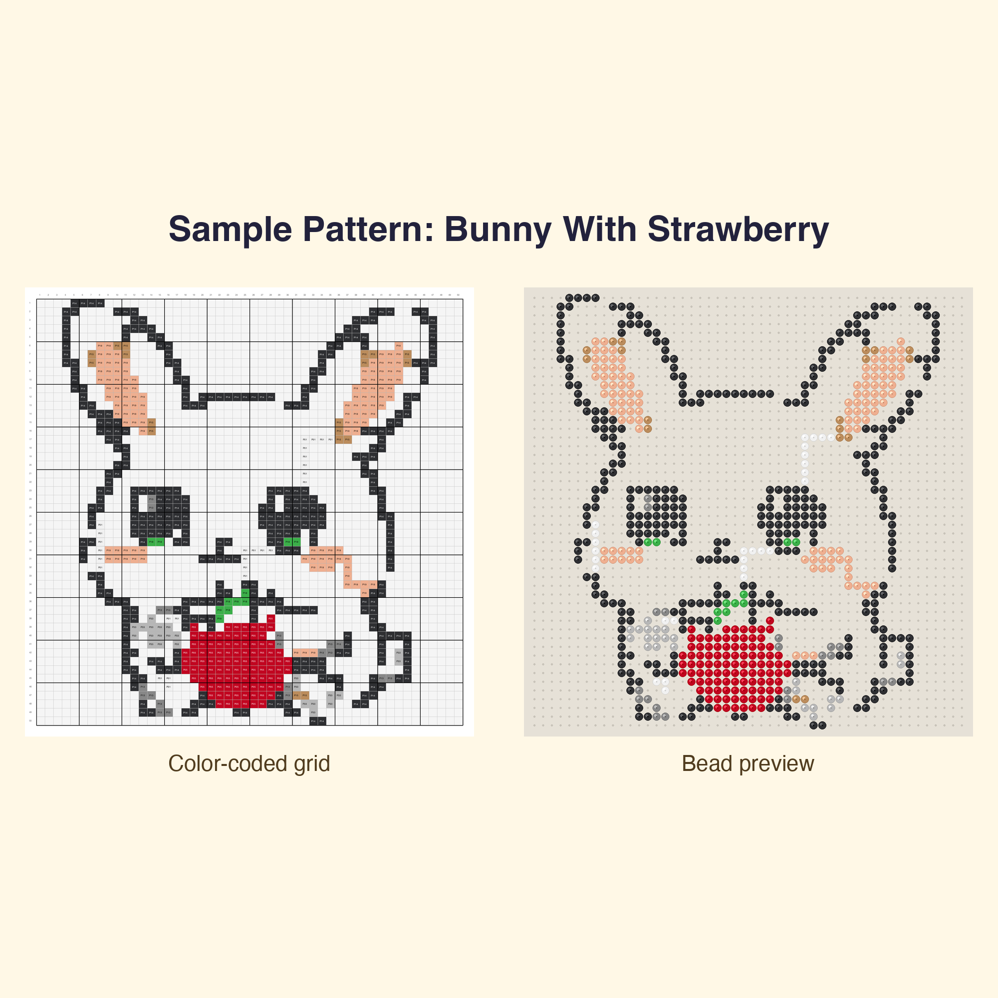 Cute Bunny Pals Perler Bead Pattern Bundle | 24 Designs | Hama Bead Compatible | PDF Digital Download