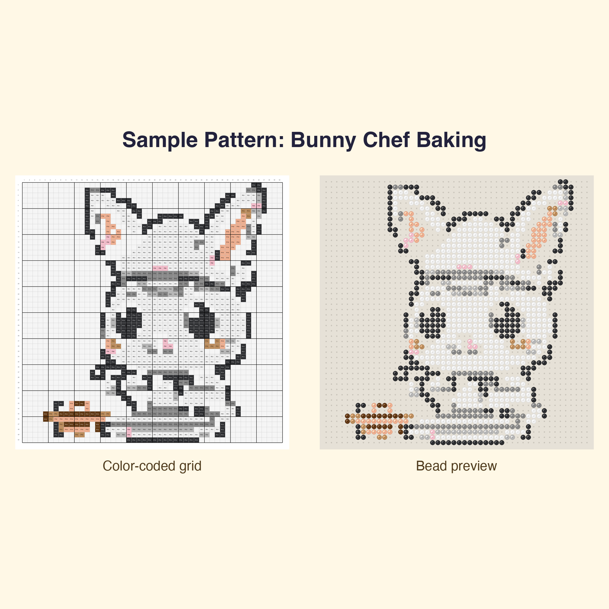 Cute Bunny Pals Perler Bead Pattern Bundle | 24 Designs | Hama Bead Compatible | PDF Digital Download