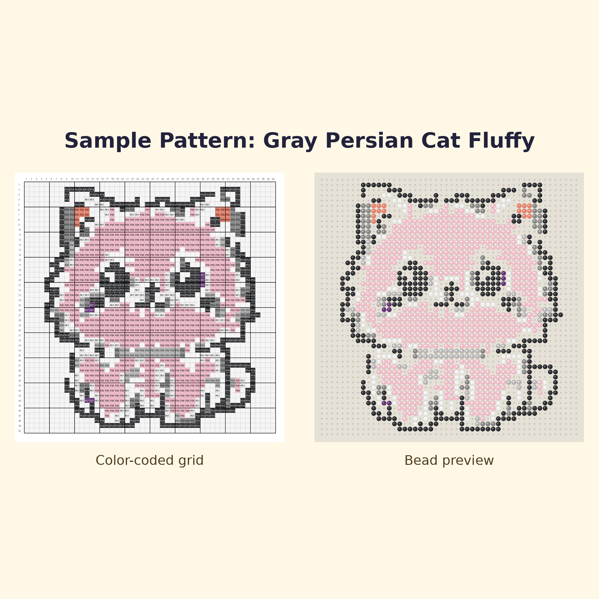 Cute Cat Pals Perler Bead Pattern Bundle | 24 Designs | Hama Bead Compatible | PDF Digital Download