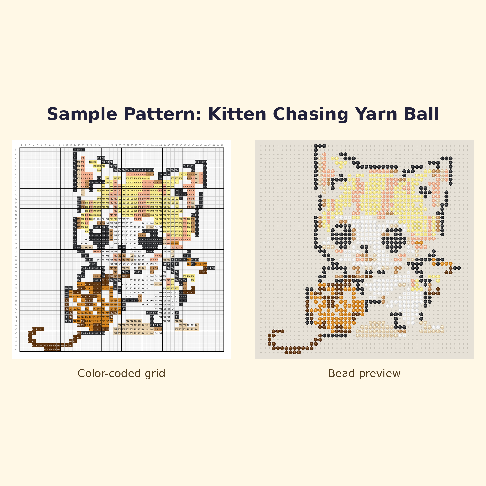 Cute Cat Pals Perler Bead Pattern Bundle | 24 Designs | Hama Bead Compatible | PDF Digital Download