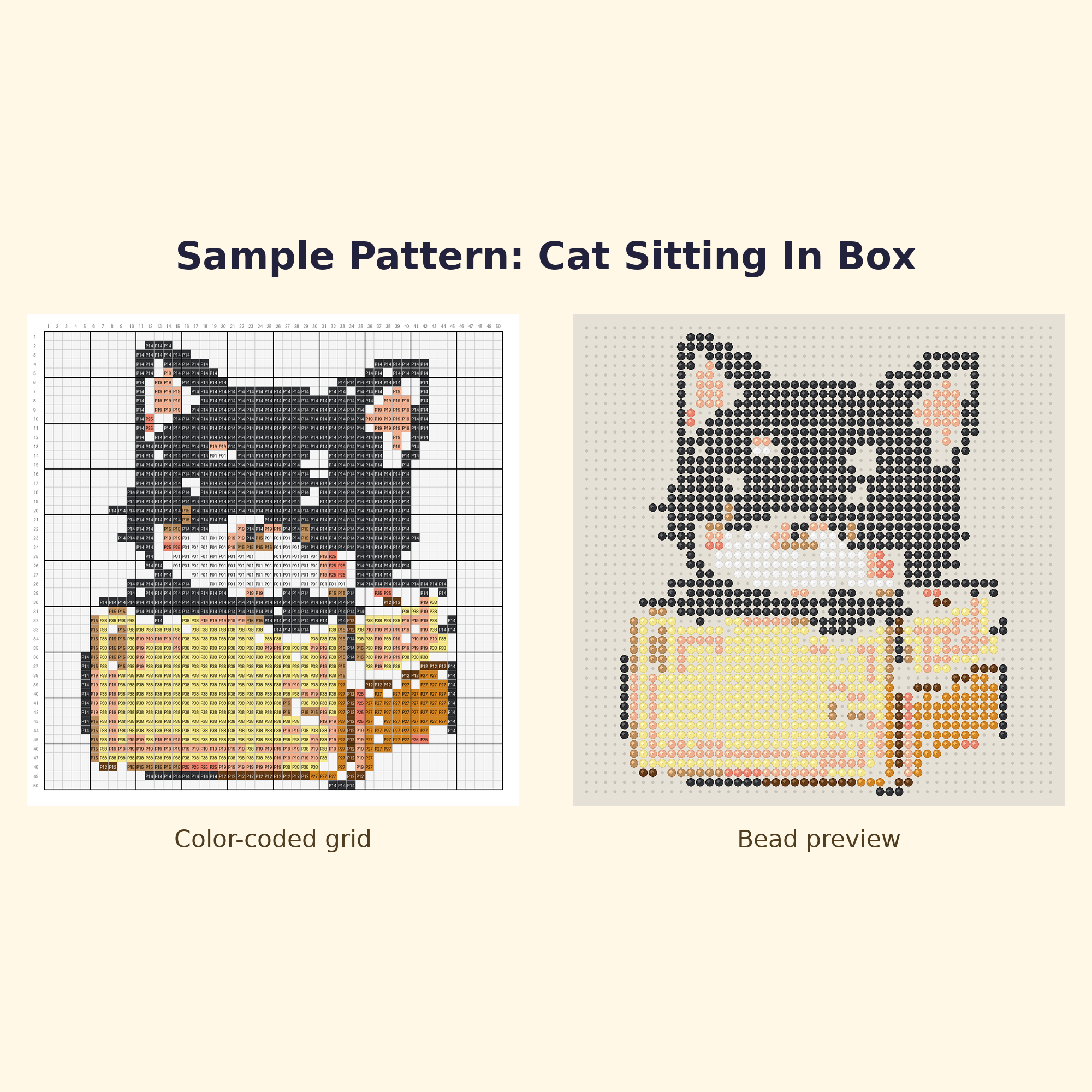 Cute Cat Pals Perler Bead Pattern Bundle | 24 Designs | Hama Bead Compatible | PDF Digital Download