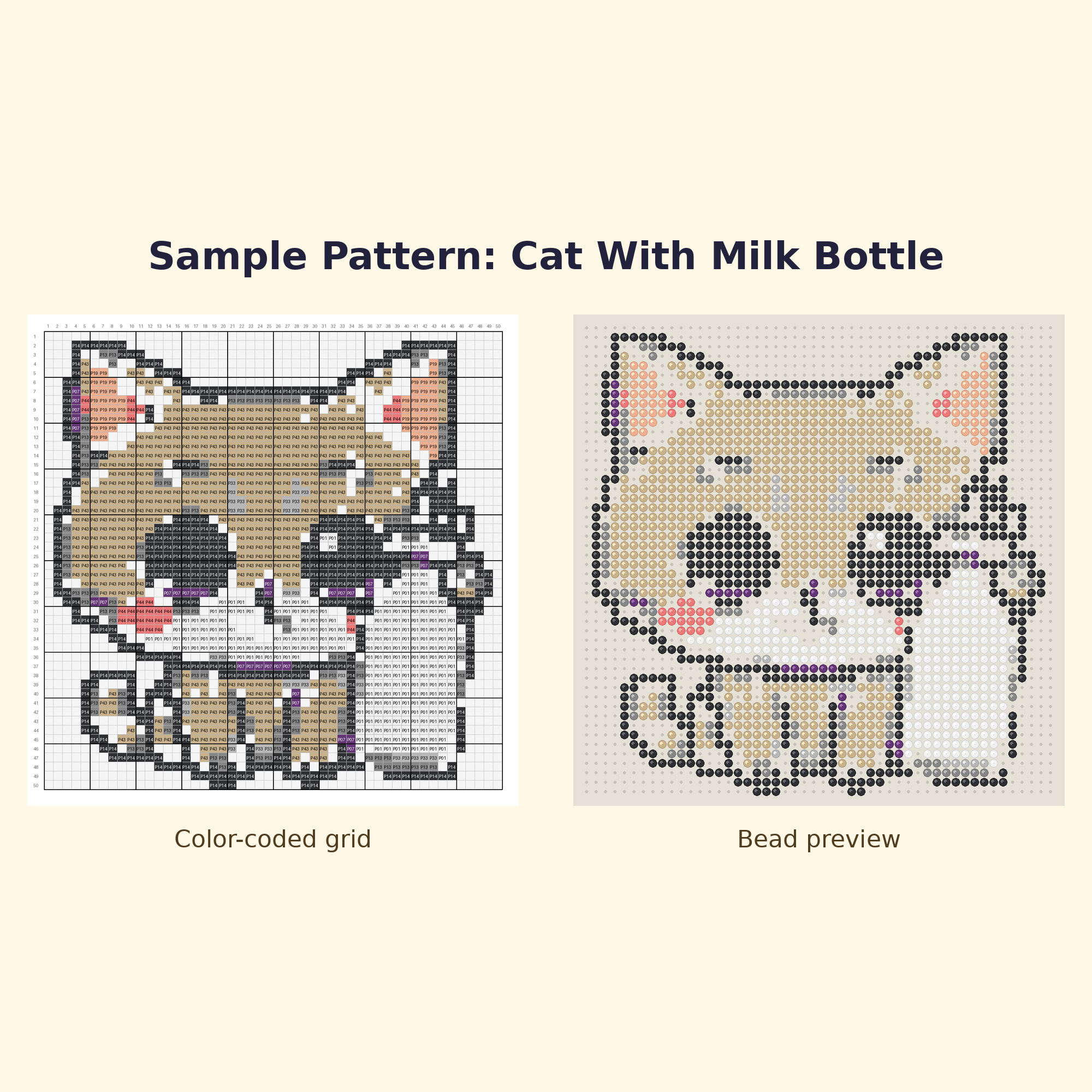 Cute Cat Pals Perler Bead Pattern Bundle | 24 Designs | Hama Bead Compatible | PDF Digital Download