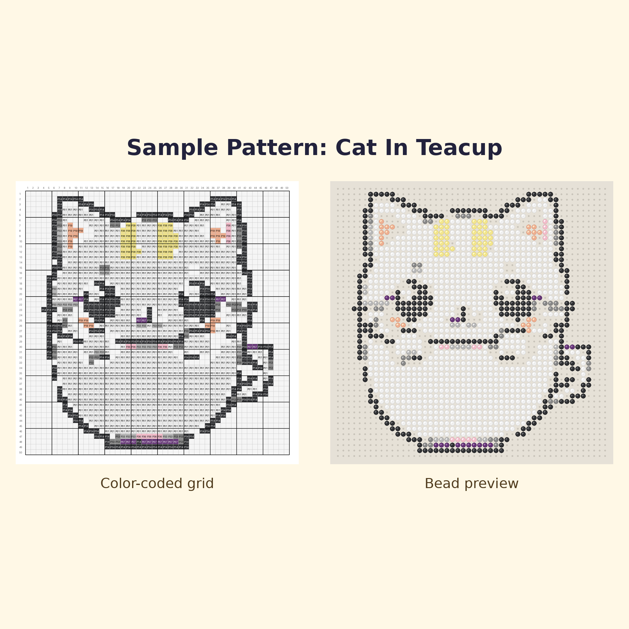 Cute Cat Pals Perler Bead Pattern Bundle | 24 Designs | Hama Bead Compatible | PDF Digital Download