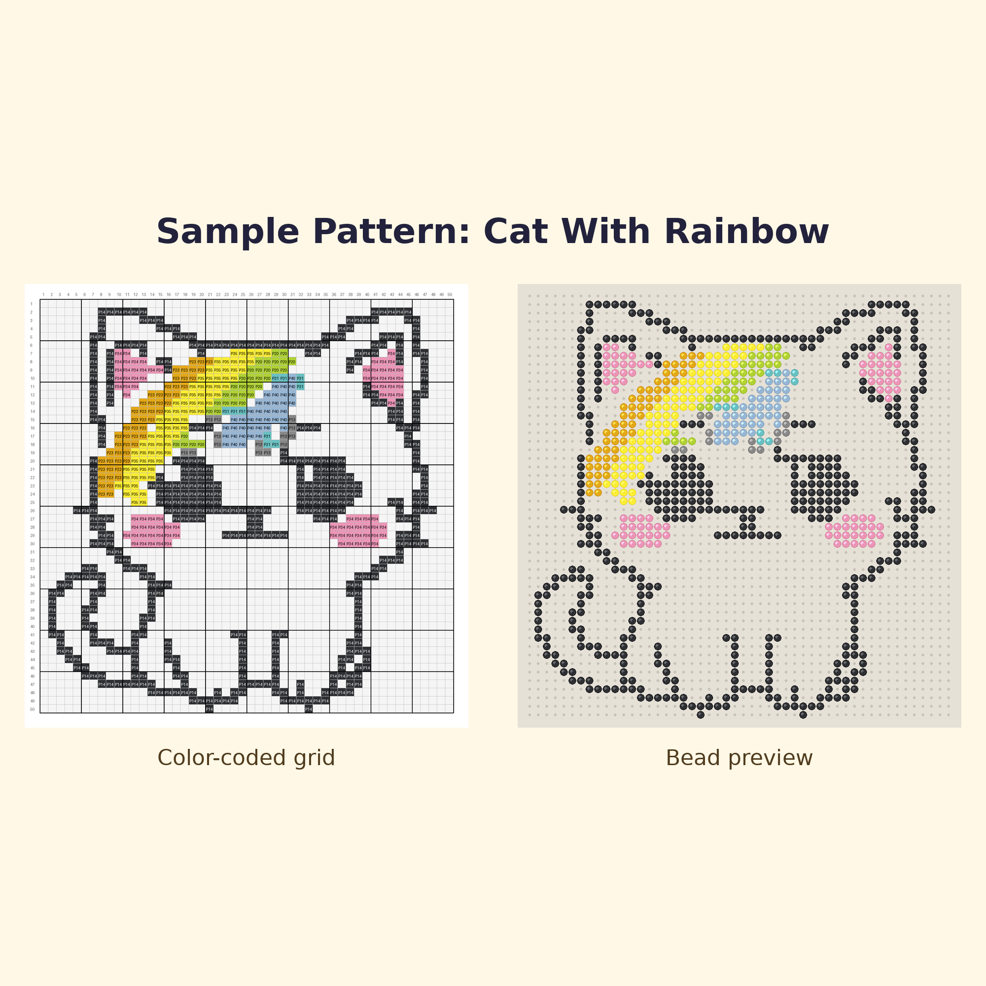Cute Cat Pals Perler Bead Pattern Bundle | 24 Designs | Hama Bead Compatible | PDF Digital Download