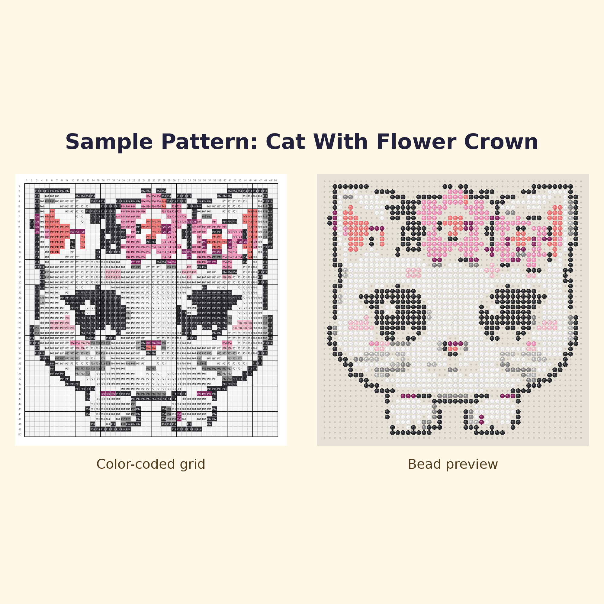 Cute Cat Pals Perler Bead Pattern Bundle | 24 Designs | Hama Bead Compatible | PDF Digital Download