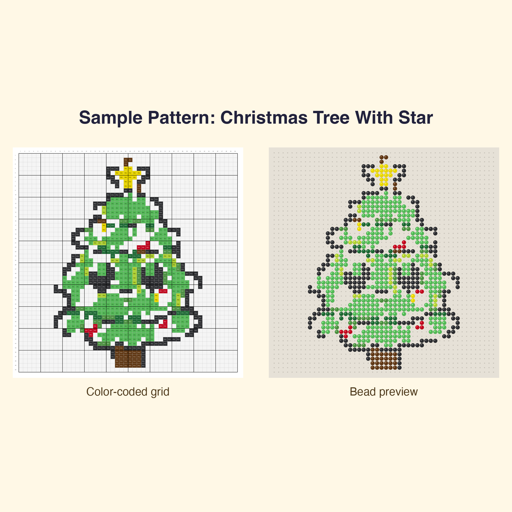 Cute Holiday Christmas Pixel Perler Bead Pattern Bundle | 48 Designs | Hama Bead Compatible | PDF Digital Download