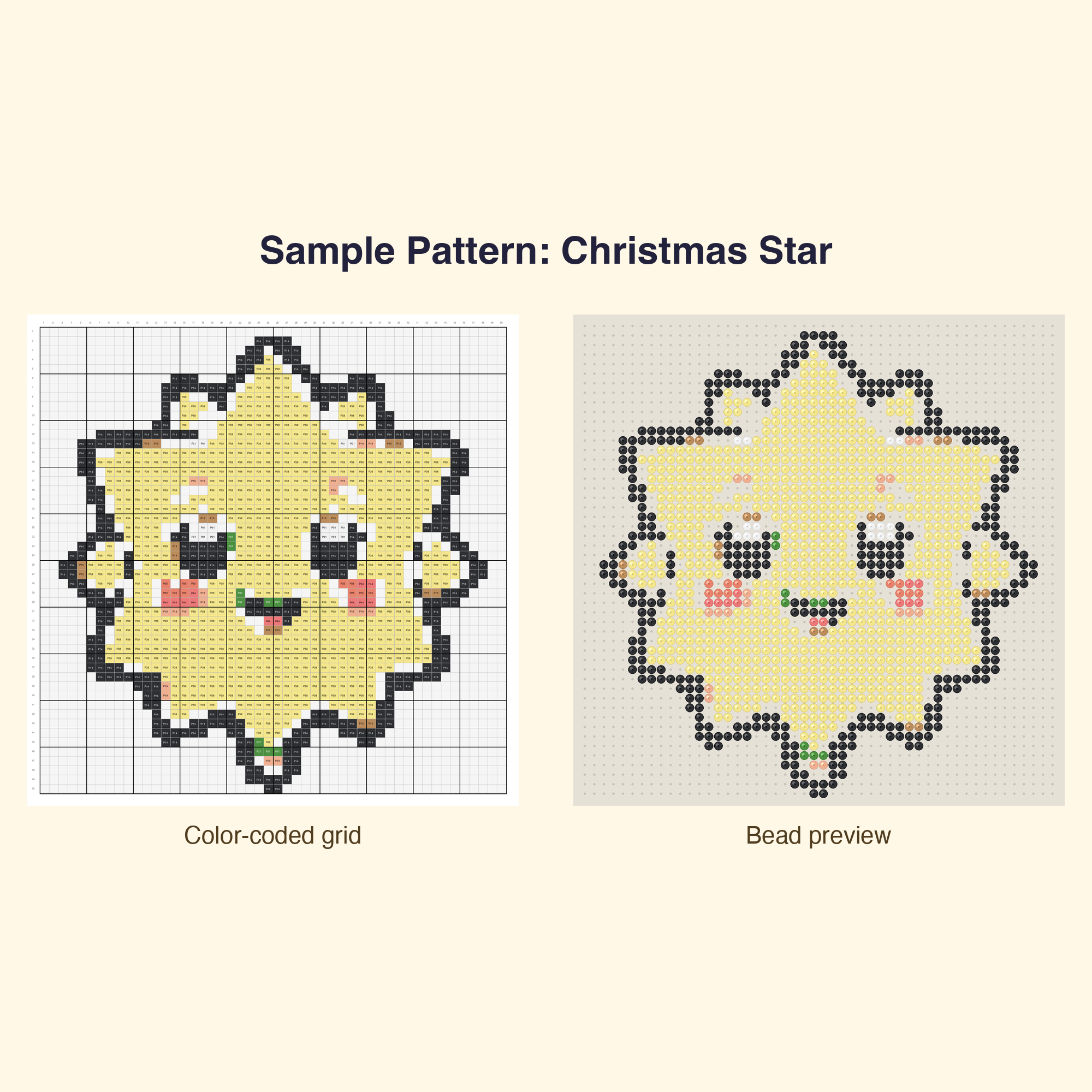 Cute Holiday Christmas Pixel Perler Bead Pattern Bundle | 48 Designs | Hama Bead Compatible | PDF Digital Download