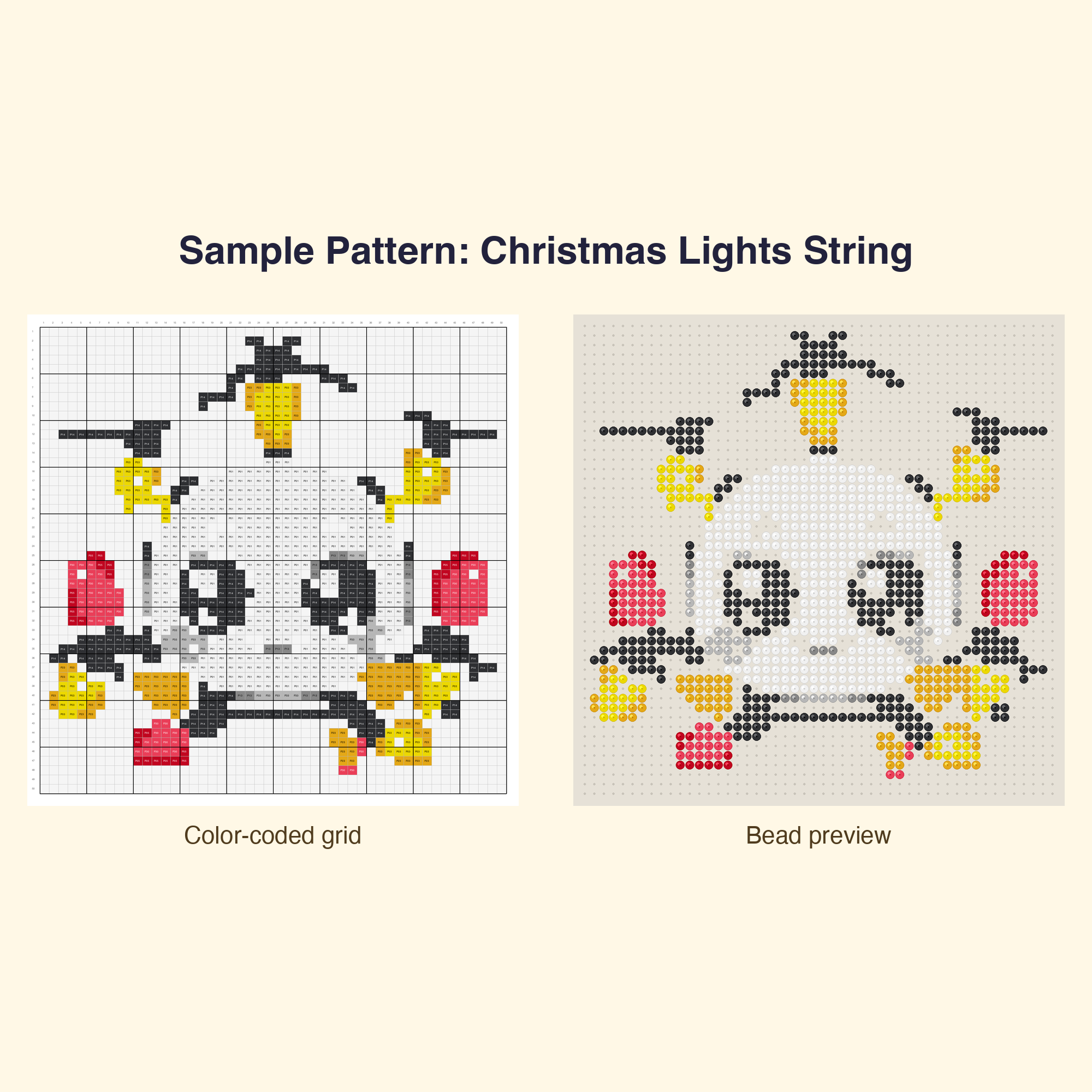 Cute Holiday Christmas Pixel Perler Bead Pattern Bundle | 48 Designs | Hama Bead Compatible | PDF Digital Download
