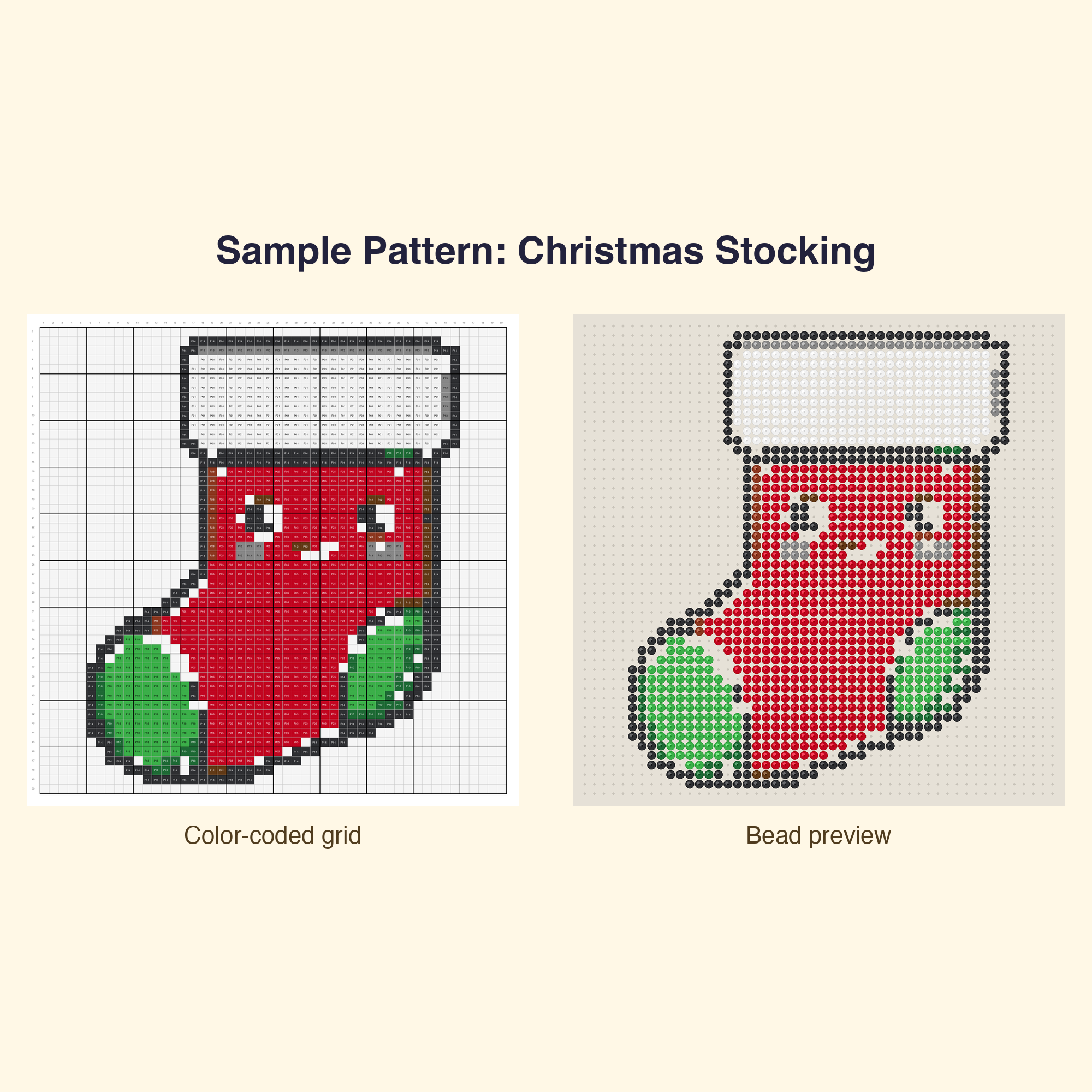 Cute Cute Christmas Perler Bead Pattern Bundle | 48 Designs | Hama Bead Compatible | PDF Digital Download