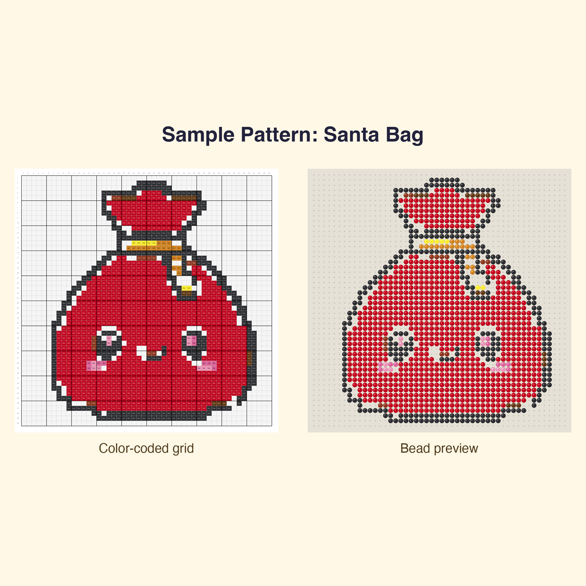 Cute Cute Christmas Perler Bead Pattern Bundle | 48 Designs | Hama Bead Compatible | PDF Digital Download